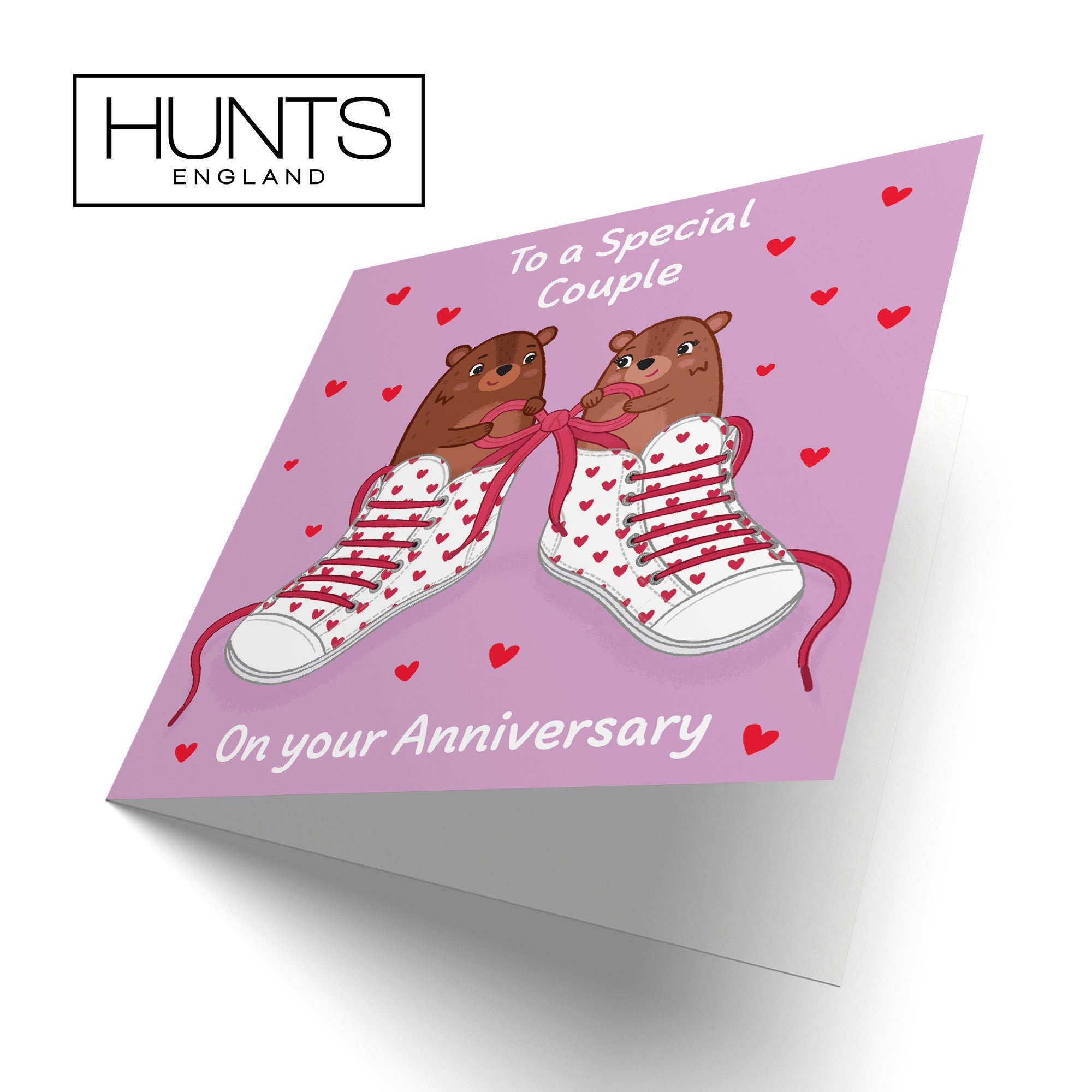 Couple Anniversary Card Laces Love Story - Default Title (B0DHW8QN8D)