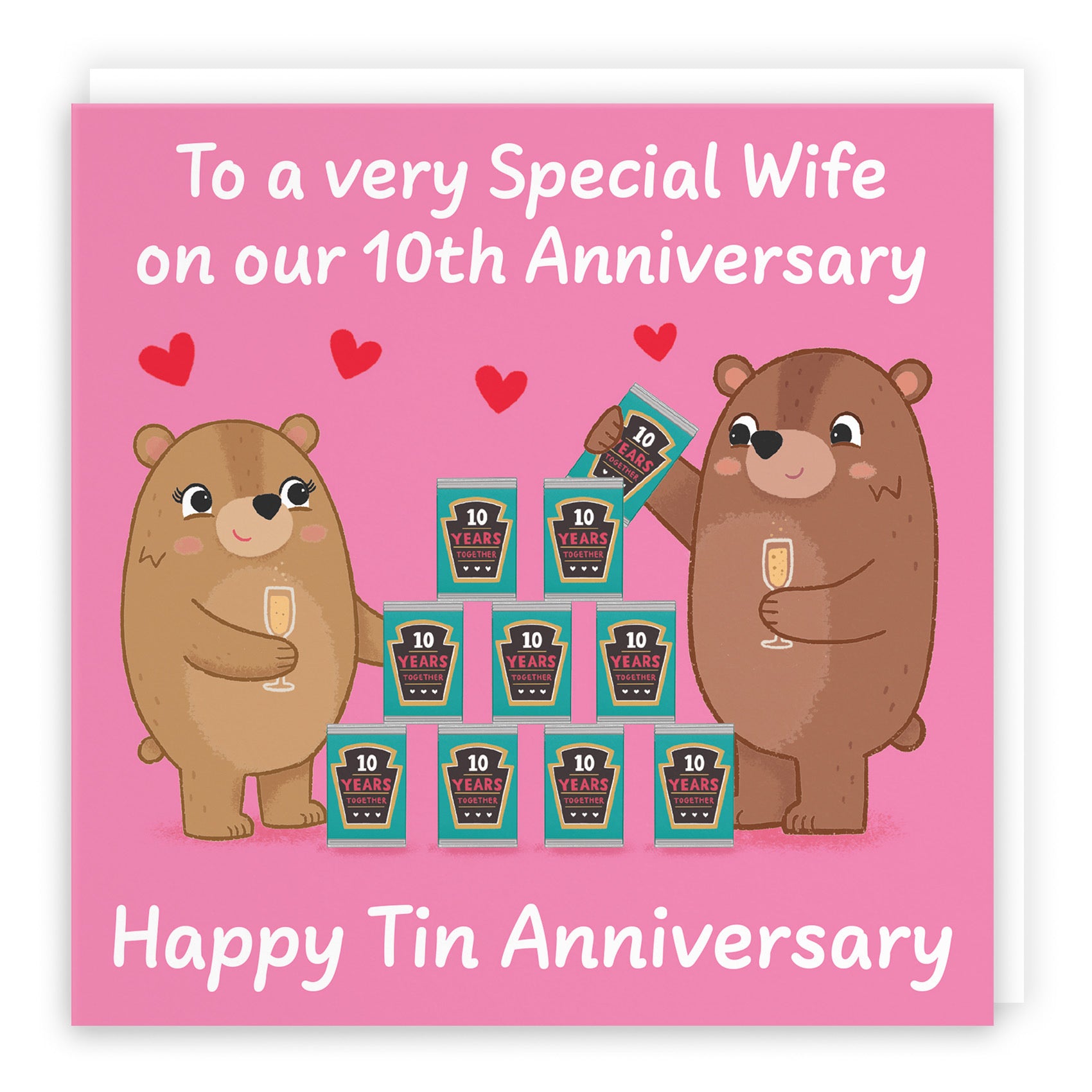 10th Wife Anniversary Card Love Story - Default Title (B0DHW8R363)