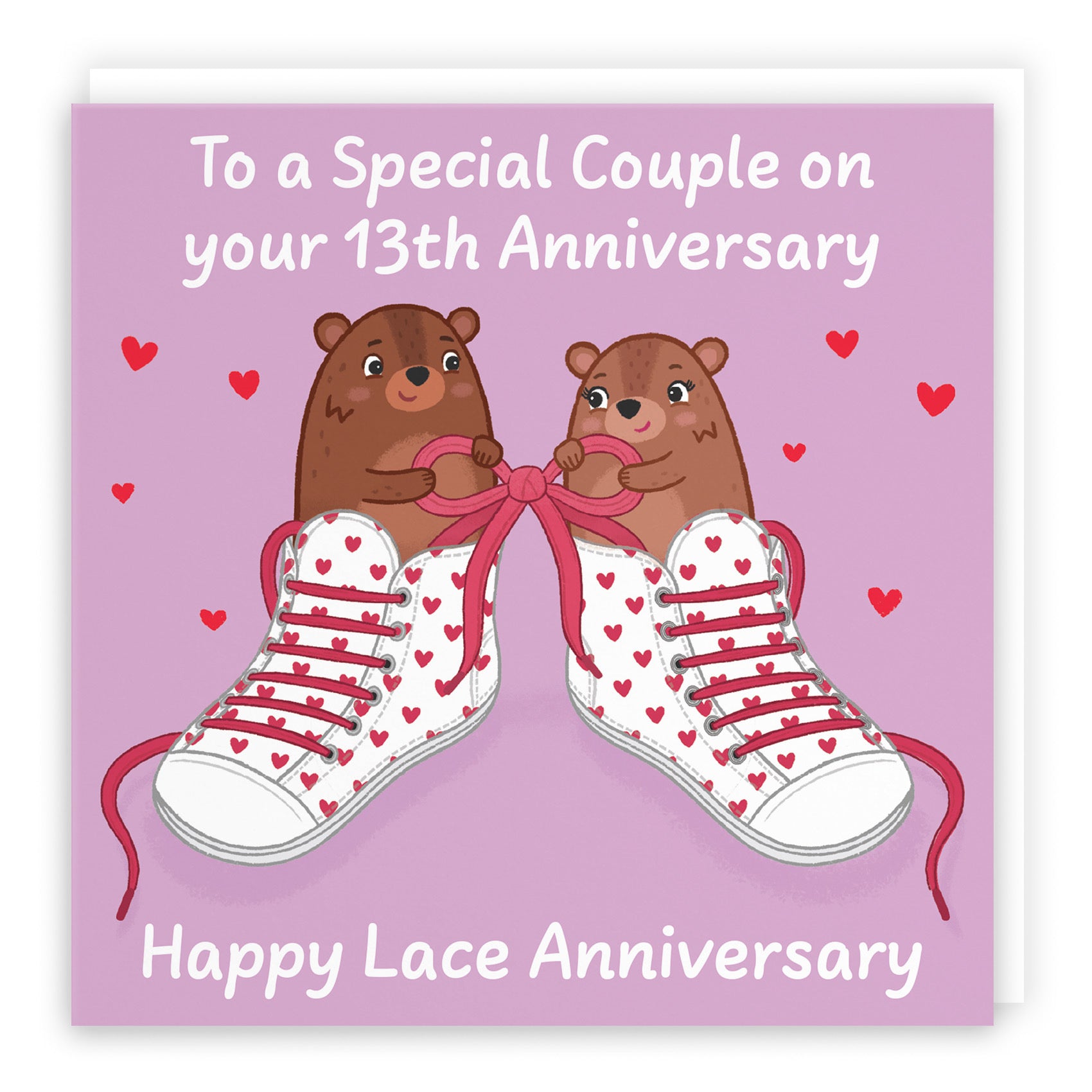 13th Couple Anniversary Card Love Story - Default Title (B0DHW8T9RD)