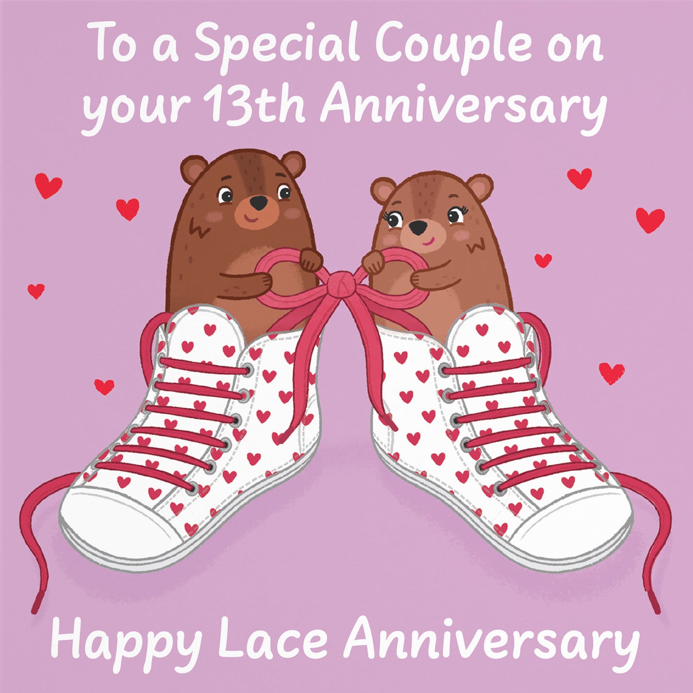 13th Couple Anniversary Card Love Story - Default Title (B0DHW8T9RD)