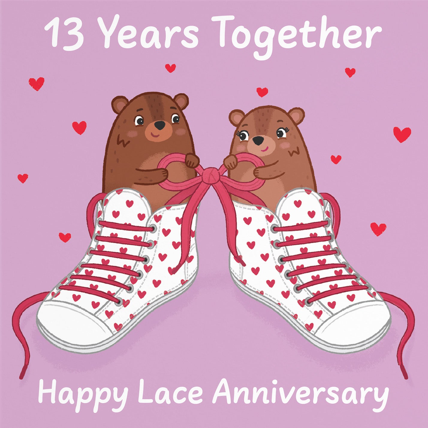 13th Anniversary Card Love Story - Default Title (B0DHW8TWN3)