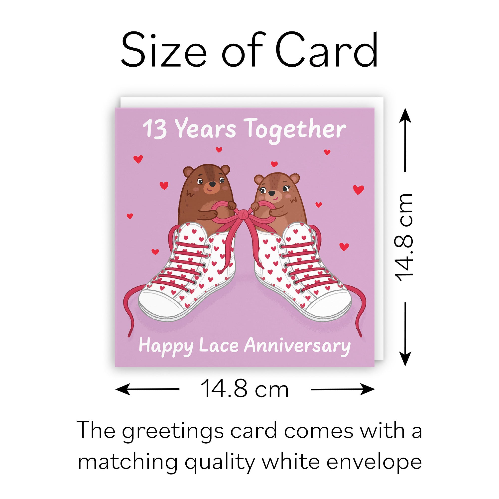 13th Anniversary Card Love Story - Default Title (B0DHW8TWN3)