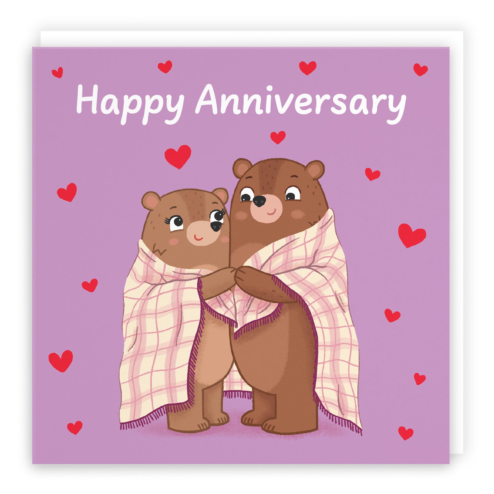 Snuggly Bears Anniversary Card Love Story - Default Title (B0DHW8V82Q)