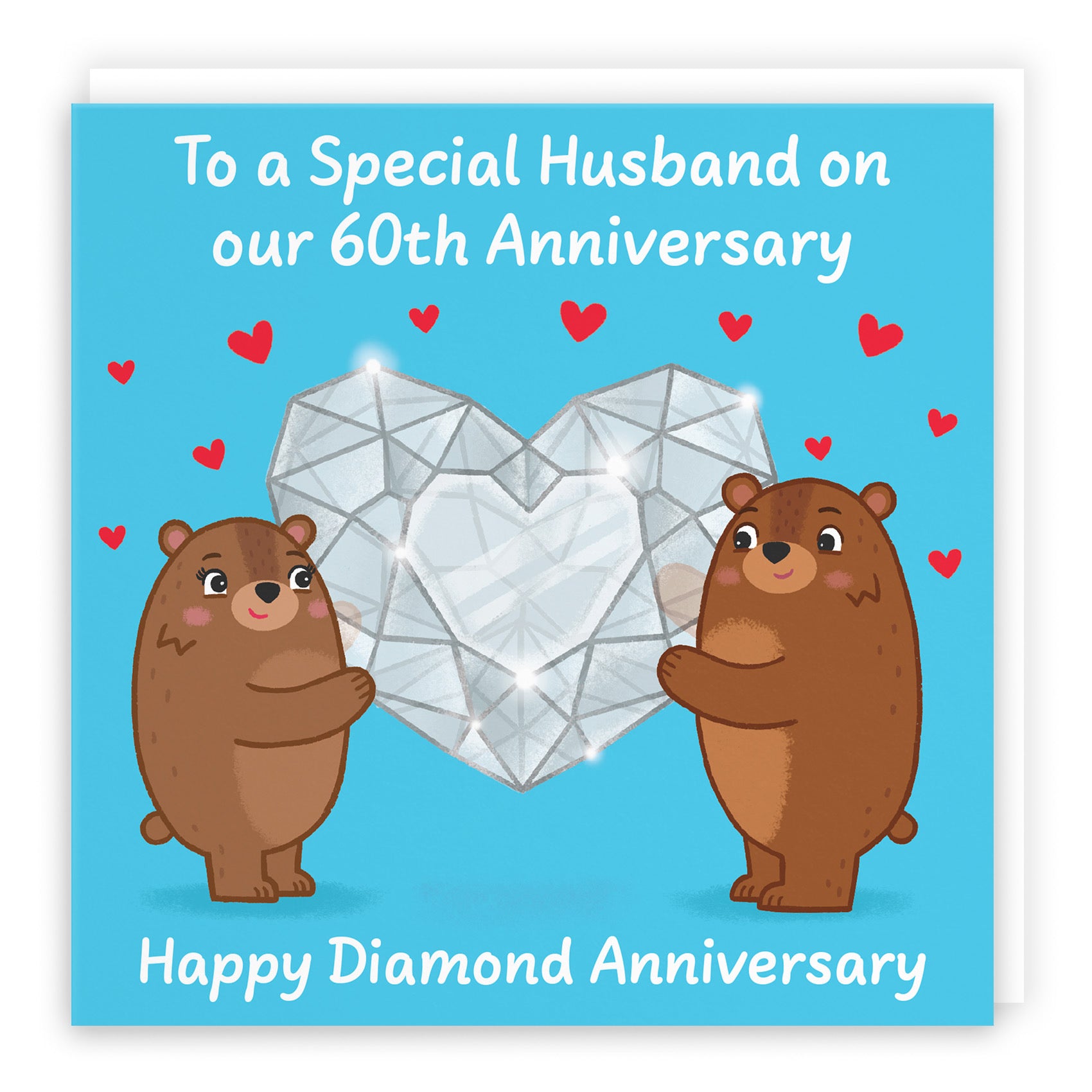 60th Husband Anniversary Card Love Story - Default Title (B0DHW8V82V)