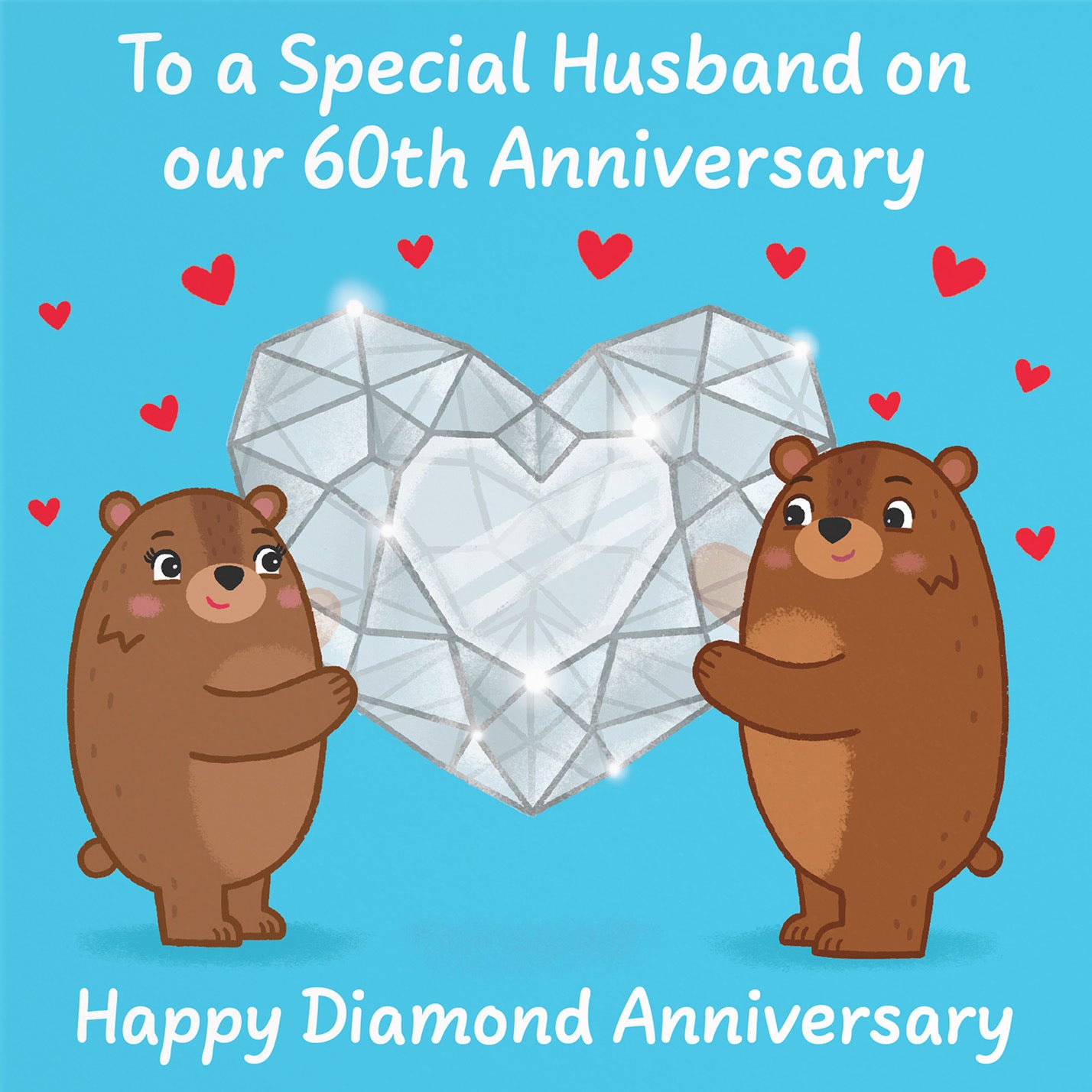 60th Husband Anniversary Card Love Story - Default Title (B0DHW8V82V)