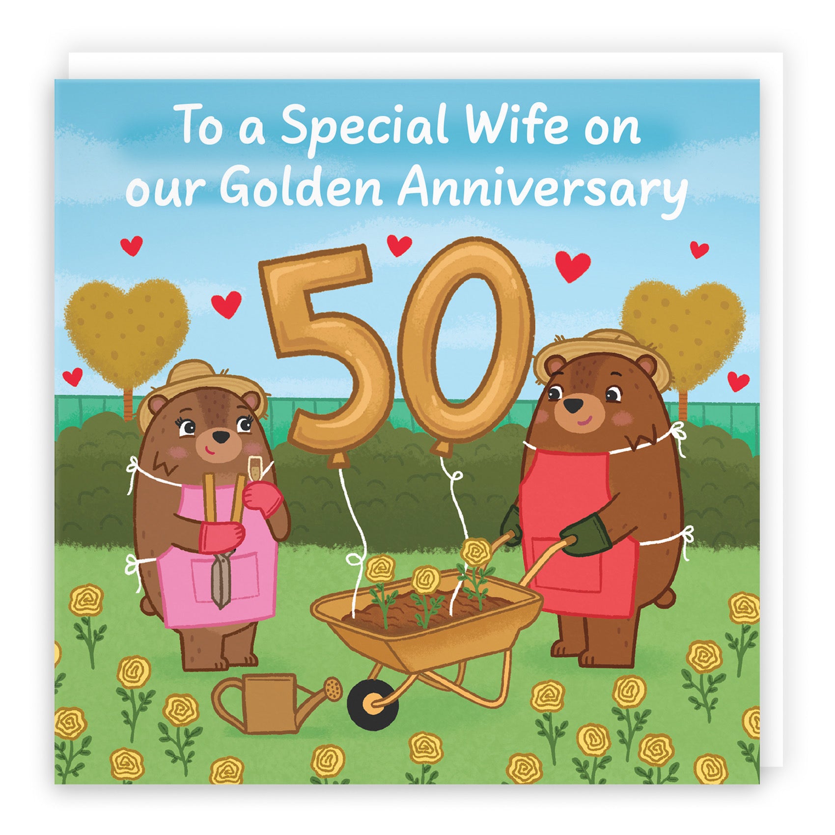 50th Wife Anniversary Card Love Story - Default Title (B0DHW8VS77)