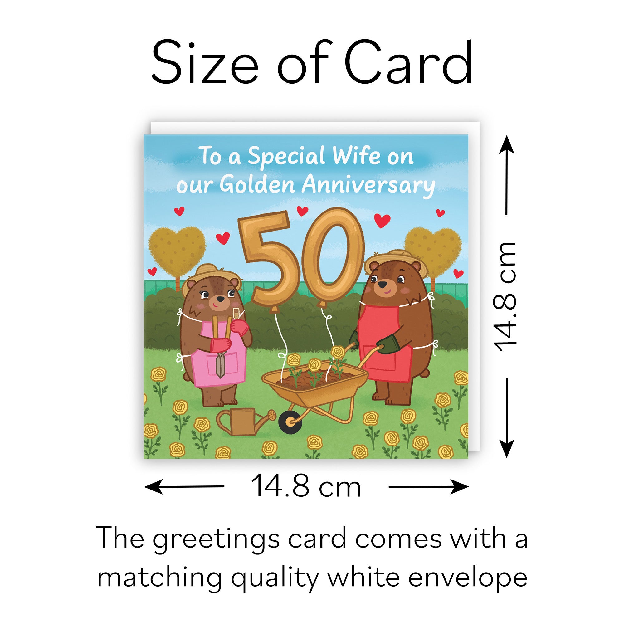 50th Wife Anniversary Card Love Story - Default Title (B0DHW8VS77)