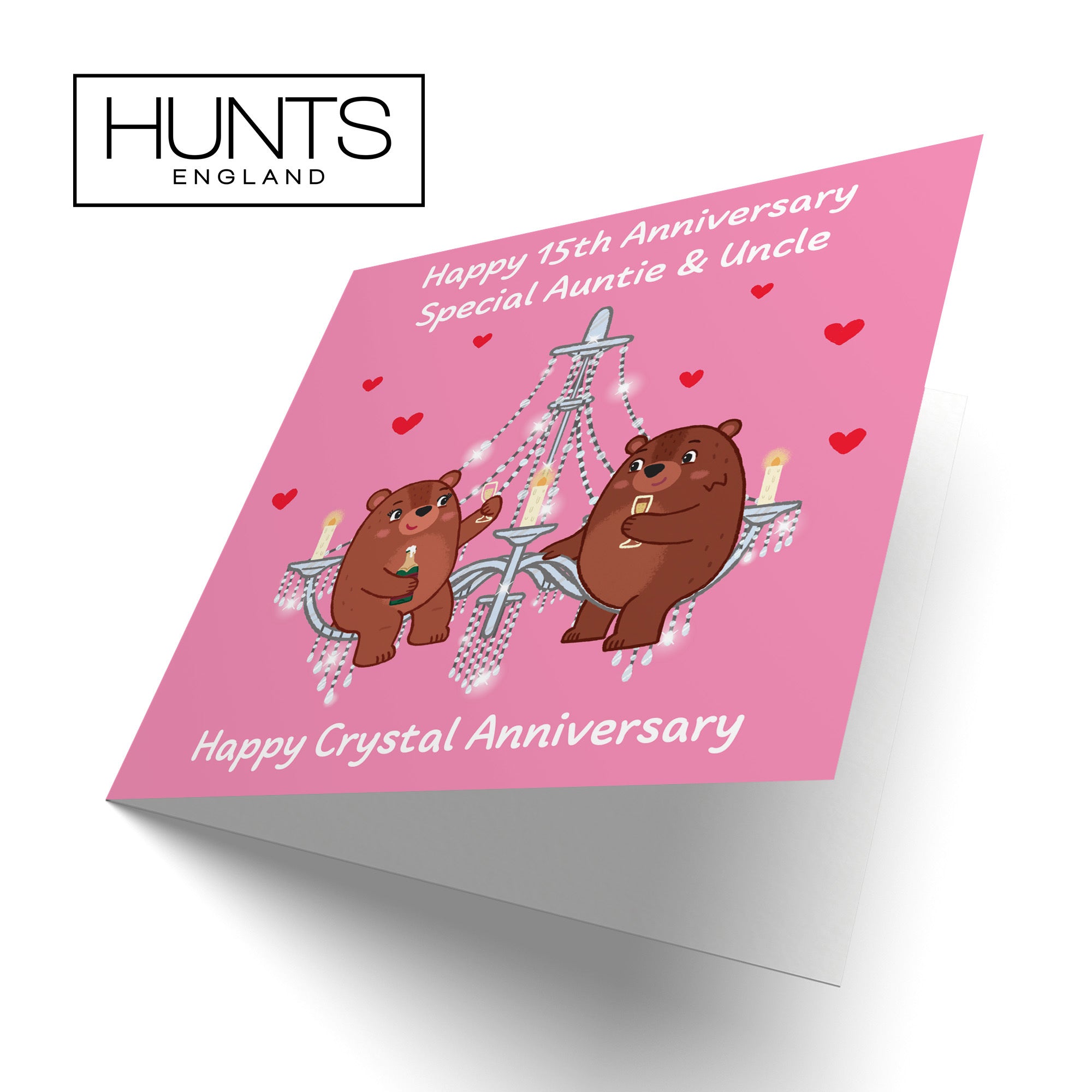 15th Auntie And Uncle Anniversary Card Love Story - Default Title (B0DHW8W468)