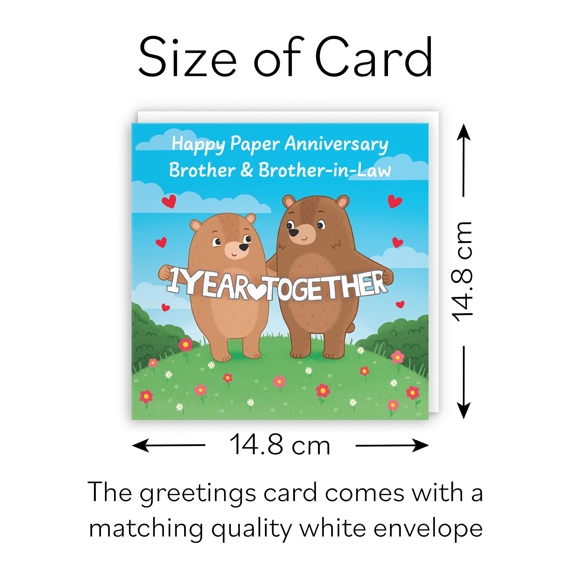 1st Brother And Brother In Law Anniversary Card Love Story - Default Title (B0DHW8W9YV)