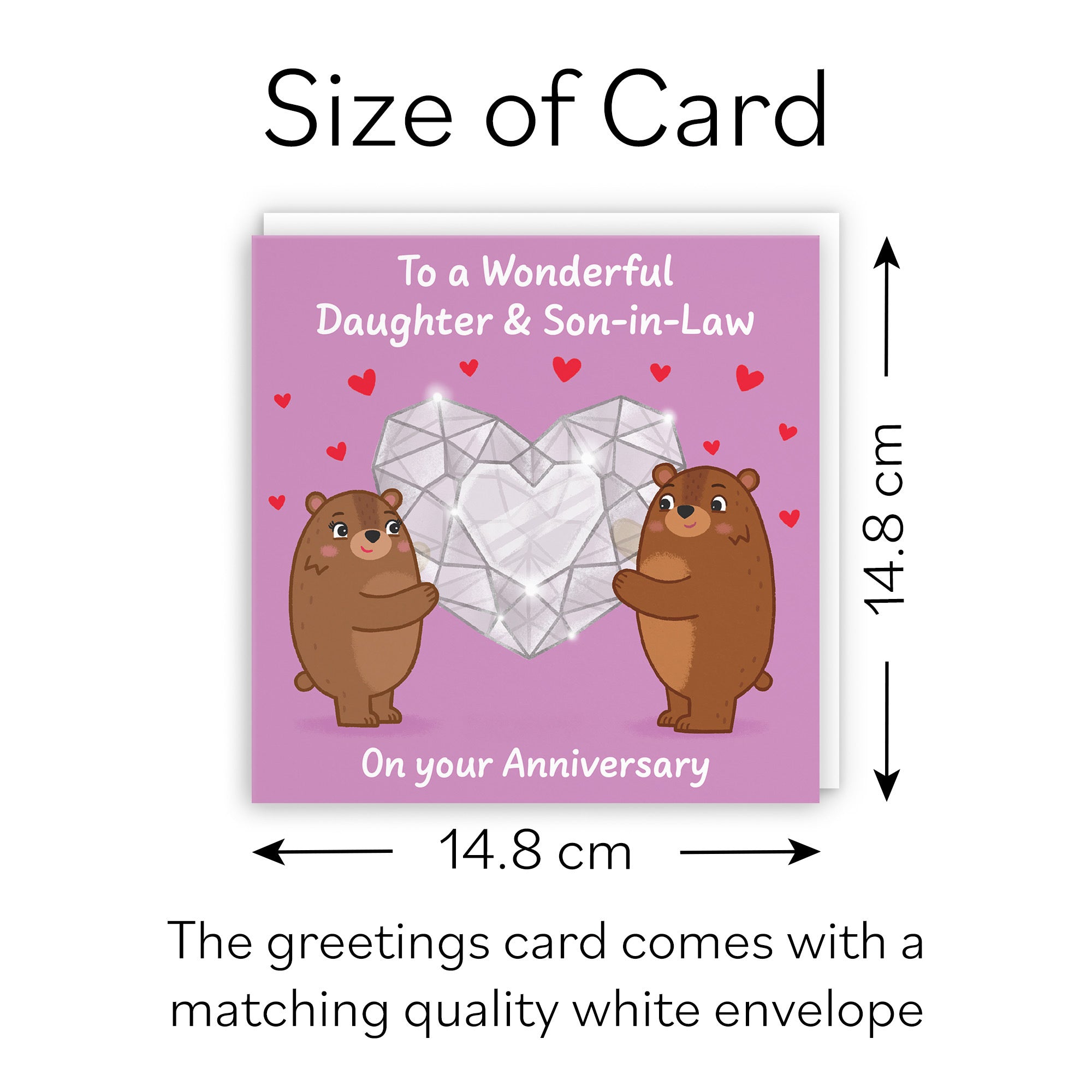 Daughter And Son In Law Anniversary Card Sparkling Love Story - Default Title (B0DHW8WGXJ)