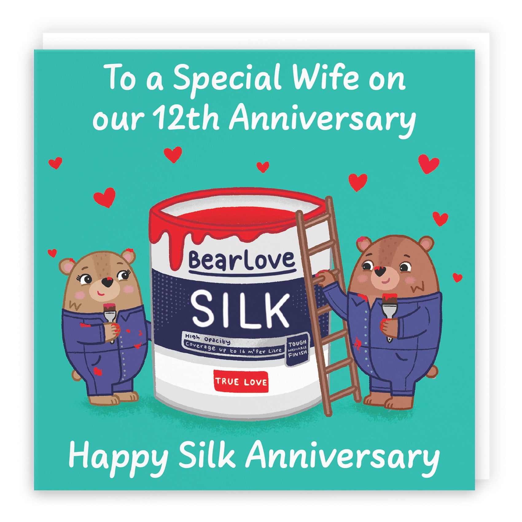 12th Wife Anniversary Card Love Story - Default Title (B0DHW8X199)