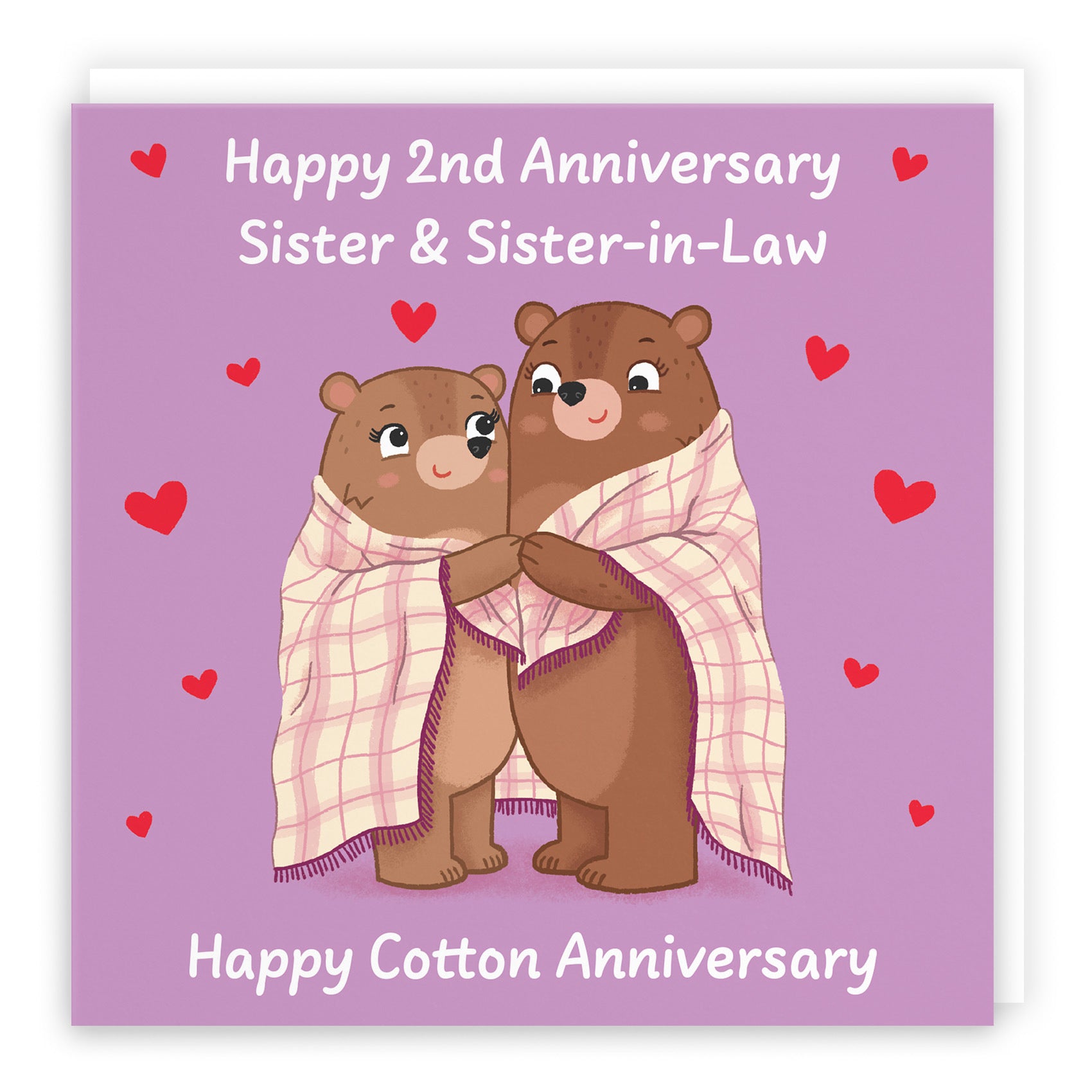 2nd Sister And Sister In Law Anniversary Card Love Story - Default Title (B0DHW8X19B)