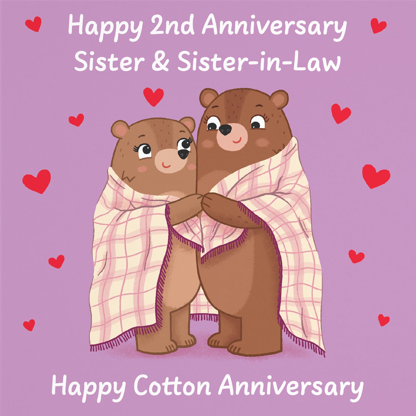 2nd Sister And Sister In Law Anniversary Card Love Story - Default Title (B0DHW8X19B)