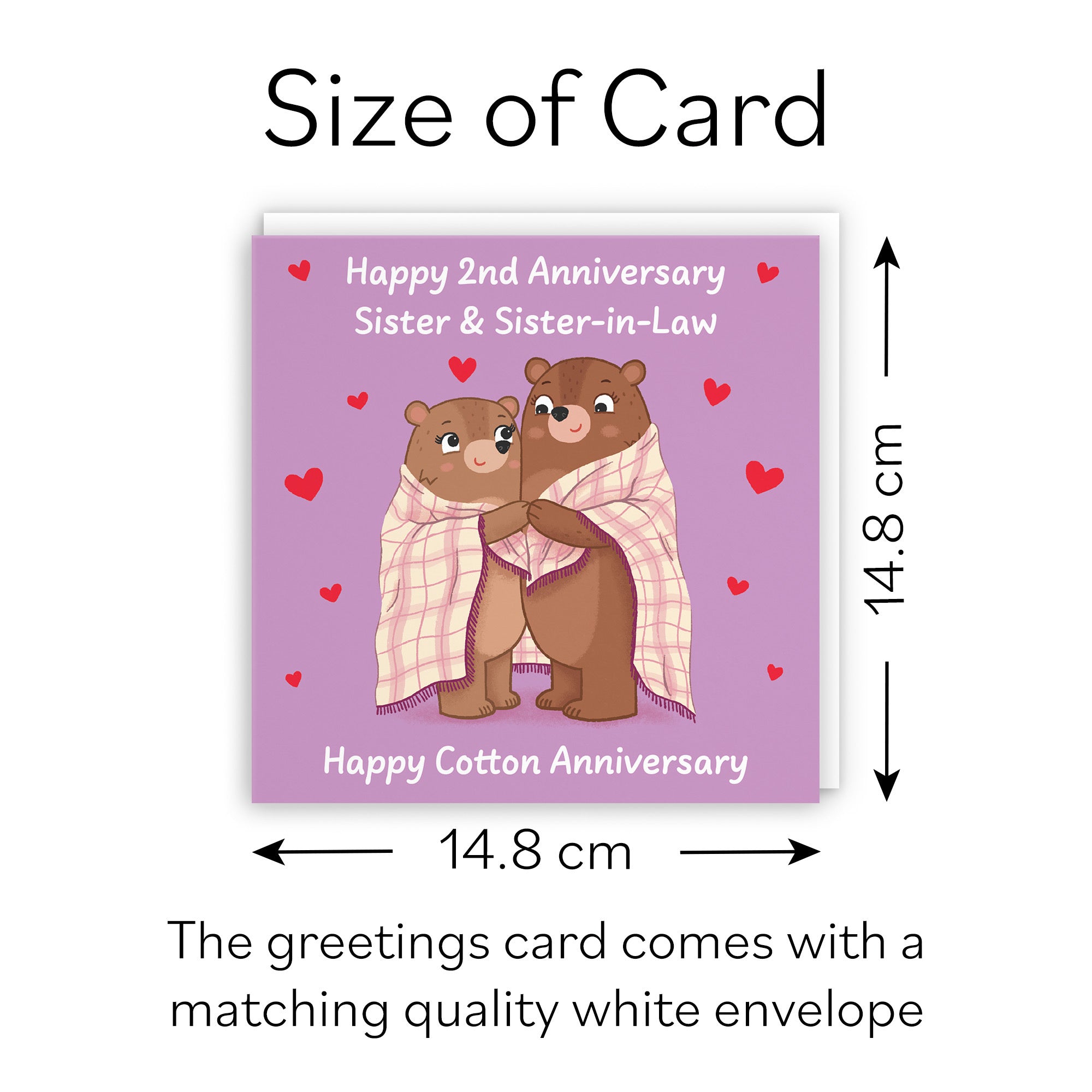 2nd Sister And Sister In Law Anniversary Card Love Story - Default Title (B0DHW8X19B)