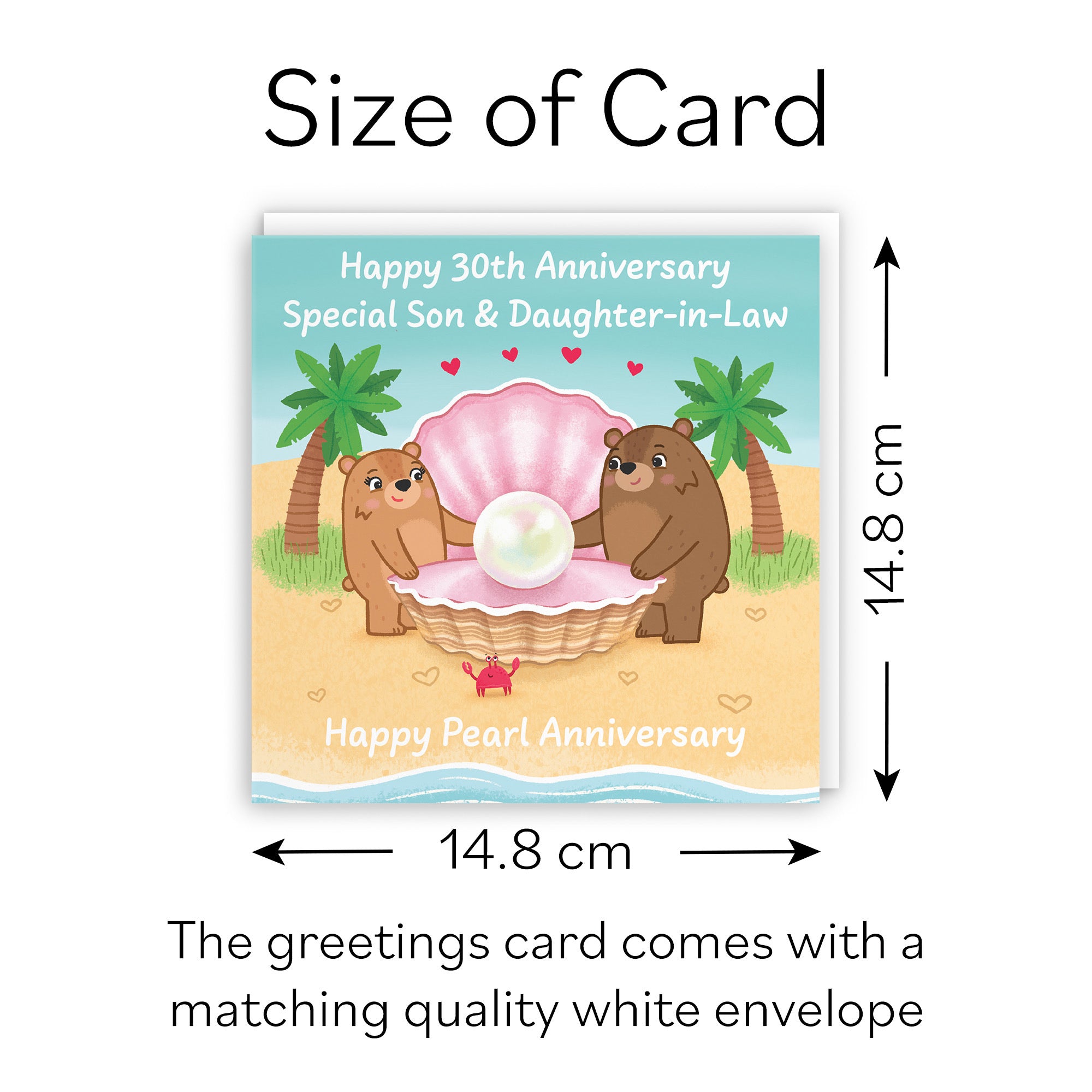 30th Son And Daughter In Law Anniversary Card Love Story - Default Title (B0DHW8X53V)