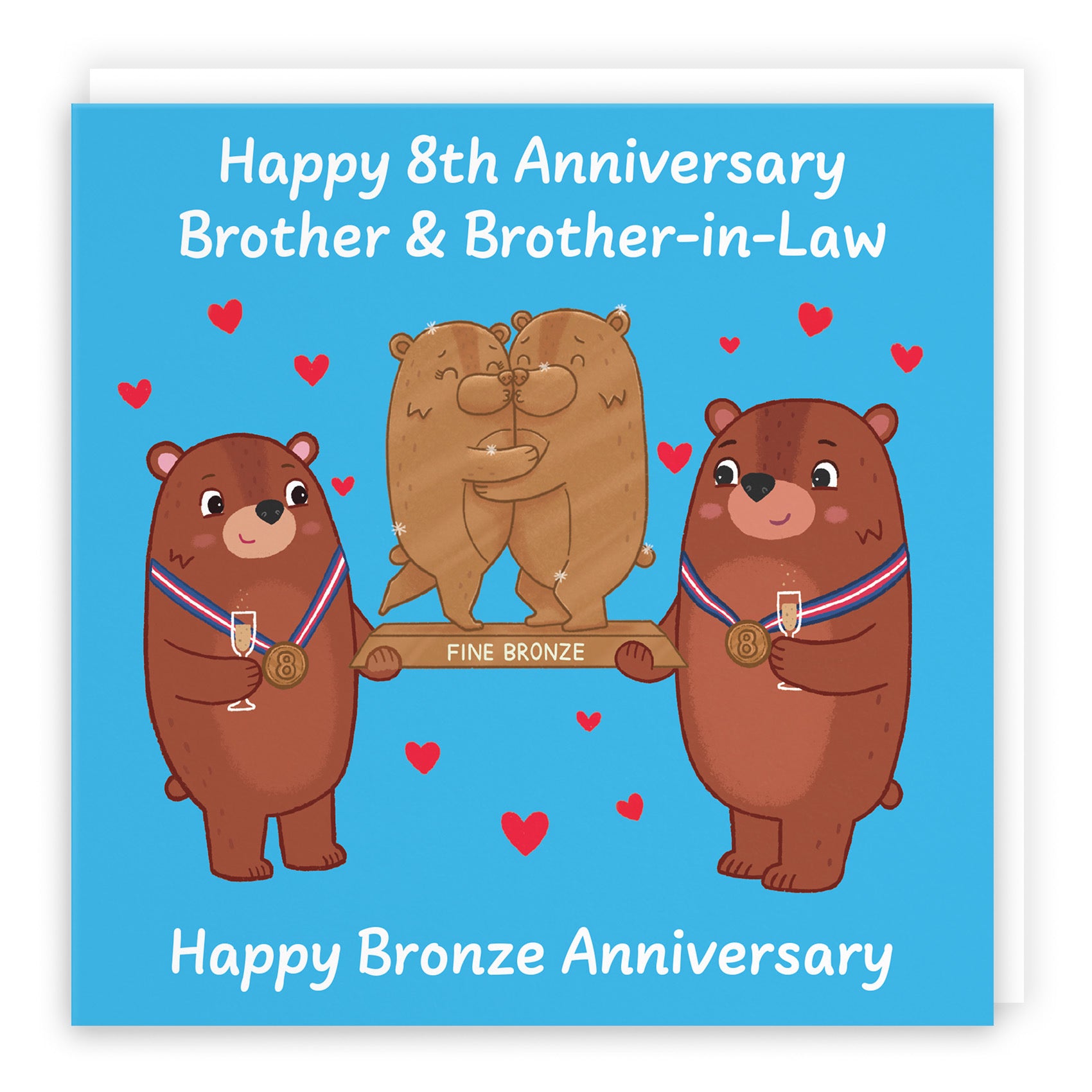 8th Brother And Brother In Law Anniversary Card Love Story - Default Title (B0DHW8XBCP)