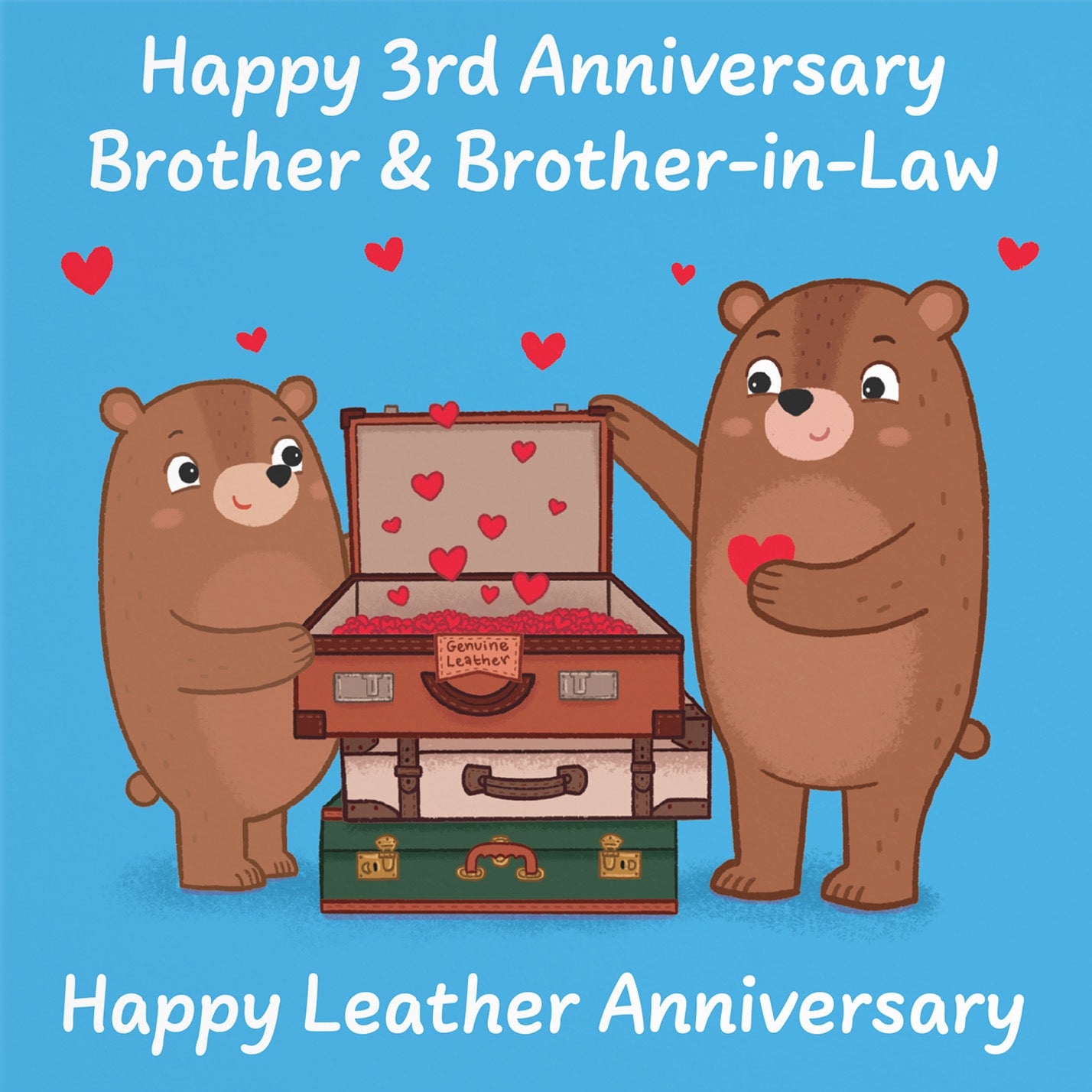 3rd Brother And Brother In Law Anniversary Card Love Story - Default Title (B0DHW8XRSN)