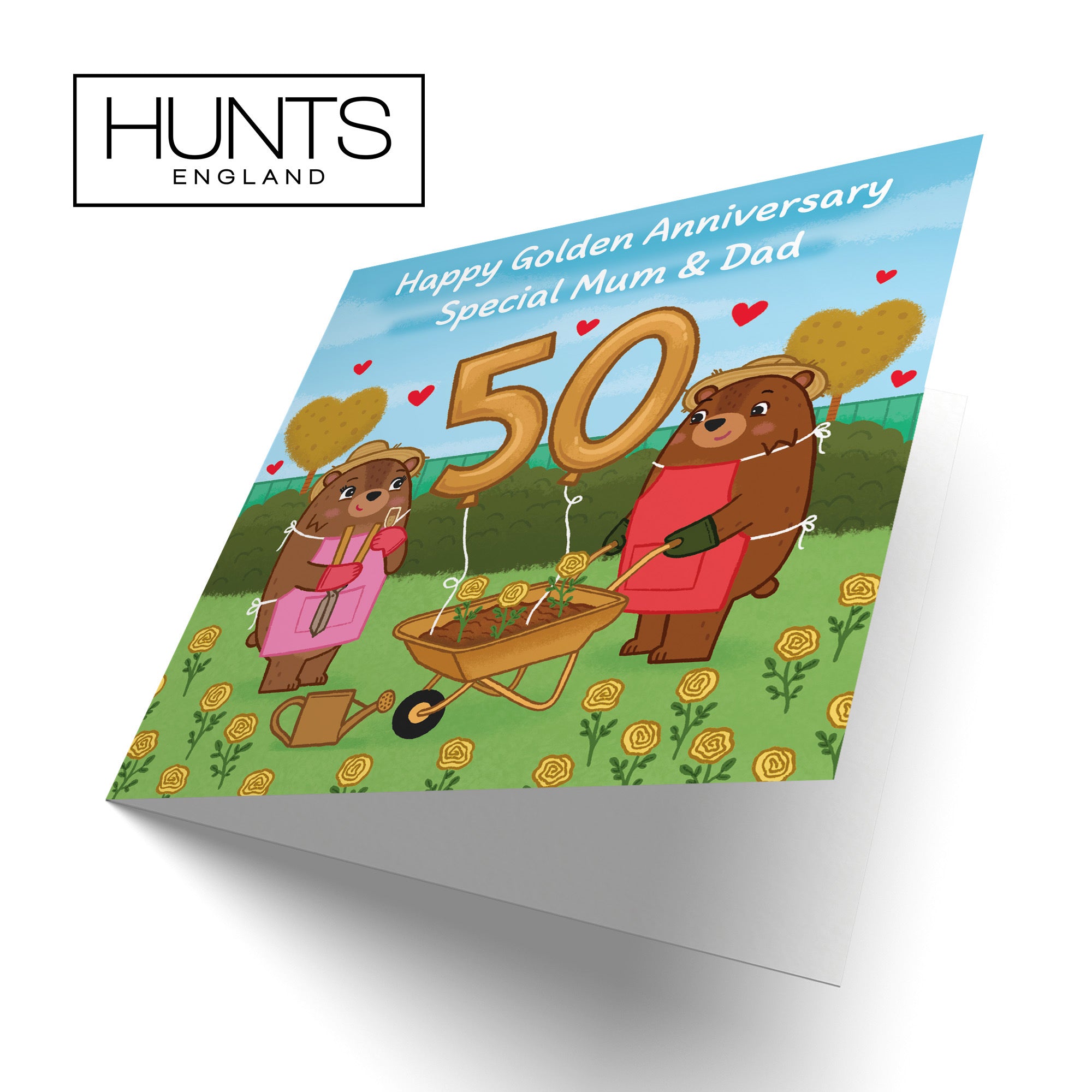 50th Mum And Dad Anniversary Card Love Story - Default Title (B0DHW8XRSR)