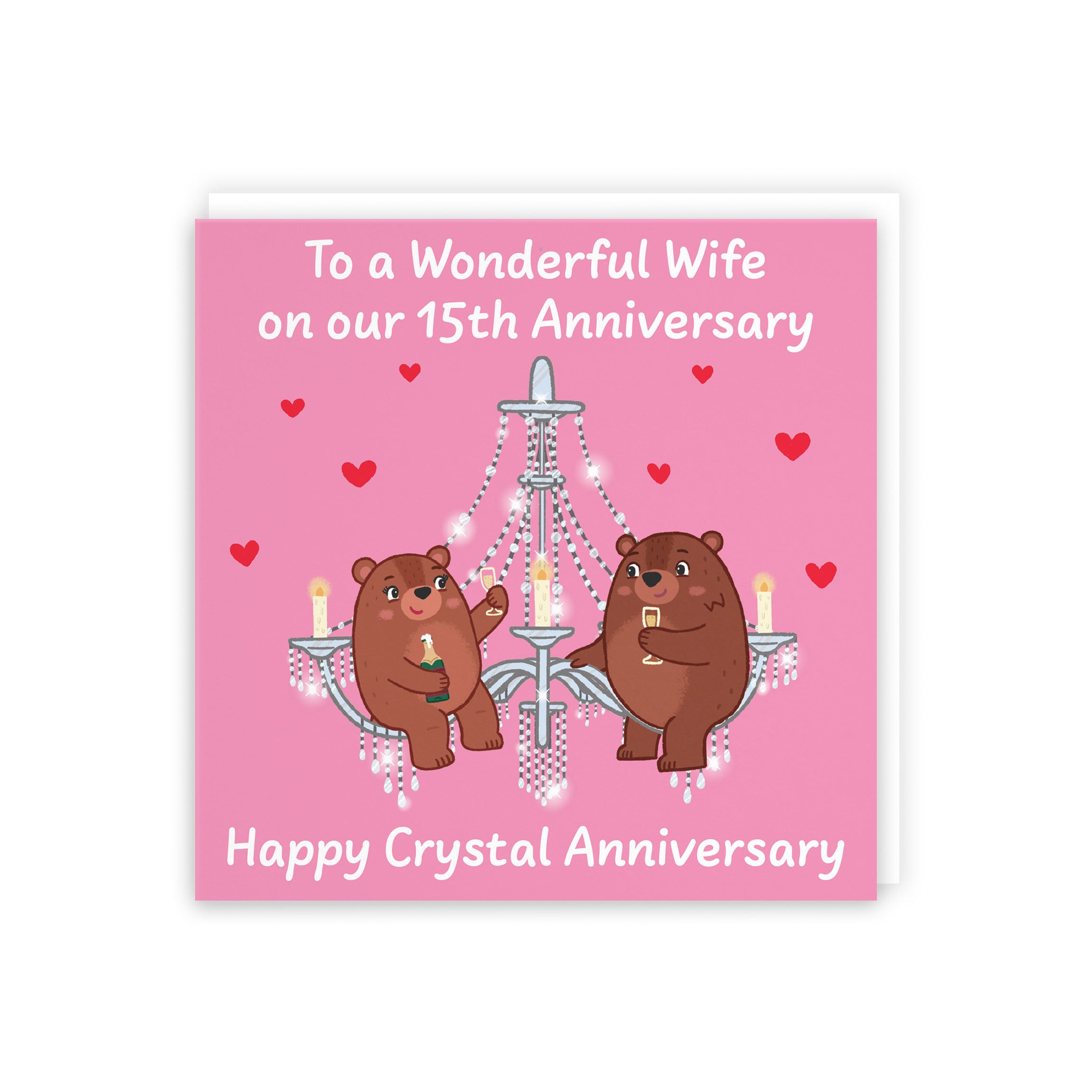 15th Wife Anniversary Card Love Story - Default Title (B0DHW8XYZ7)