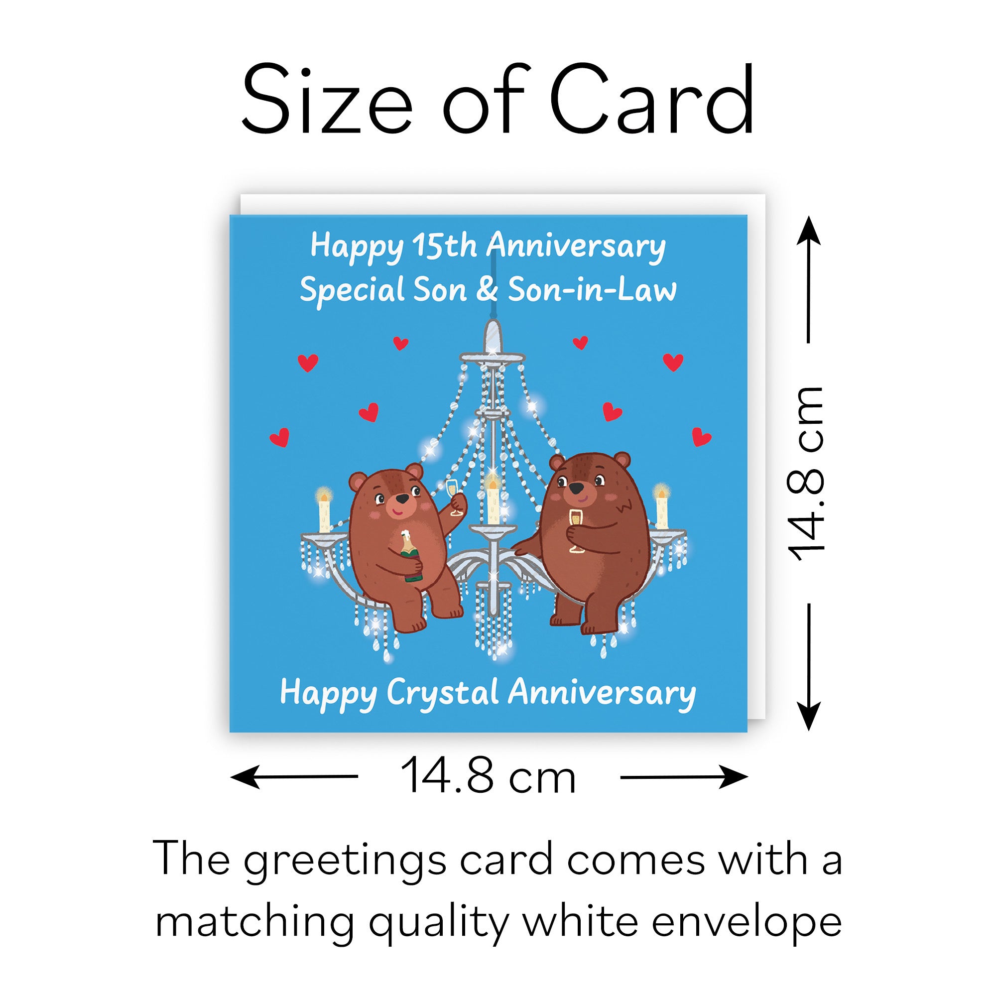 15th Son And Son In Law Anniversary Card Love Story - Default Title (B0DHW8Y59L)