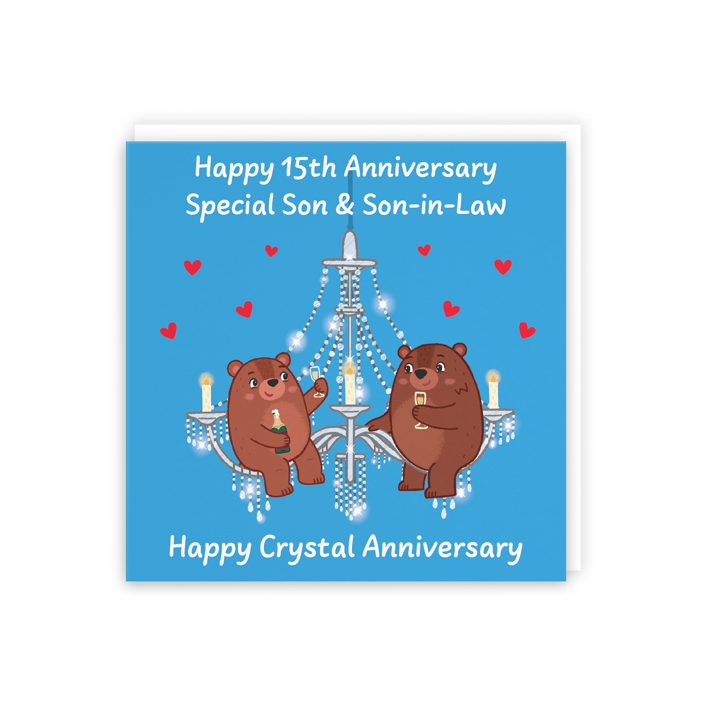 15th Son And Son In Law Anniversary Card Love Story - Default Title (B0DHW8Y59L)