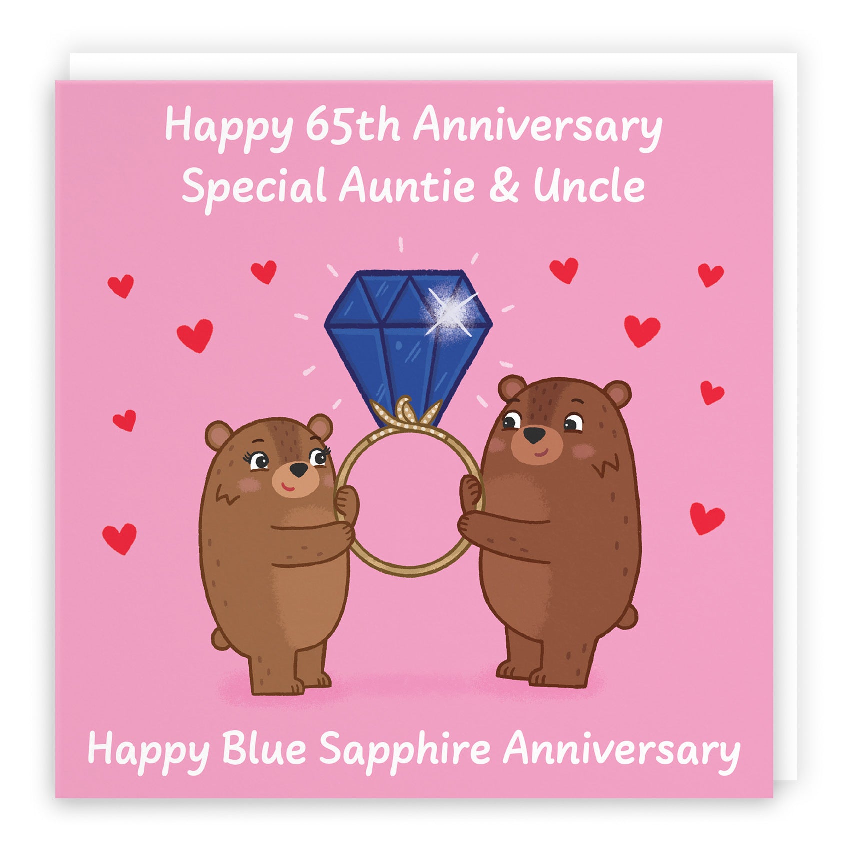 65th Auntie And Uncle Anniversary Card Love Story - Default Title (B0DHW8YJZX)