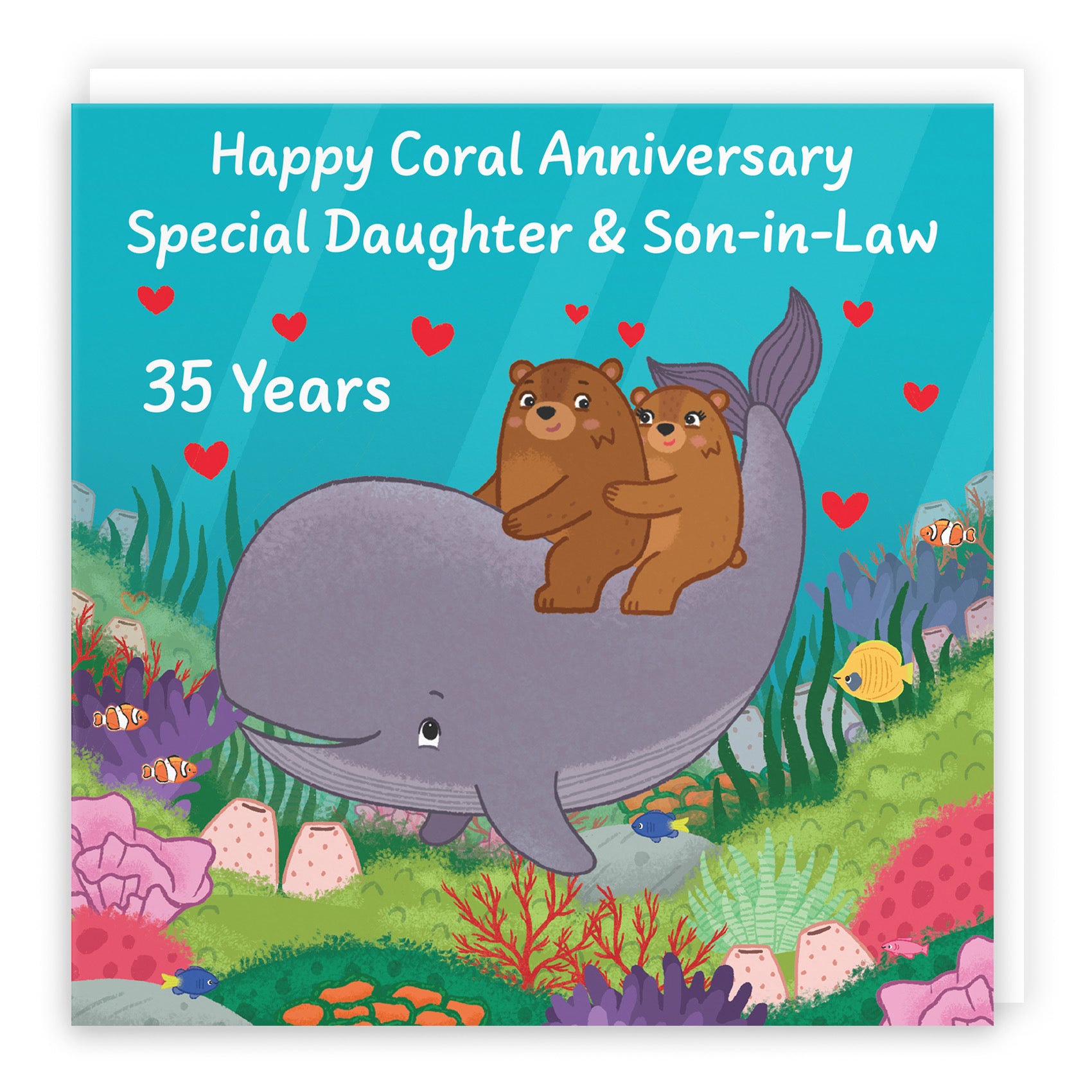 35th Daughter And Son In Law Anniversary Card Love Story - Default Title (B0DHW8YJZY)