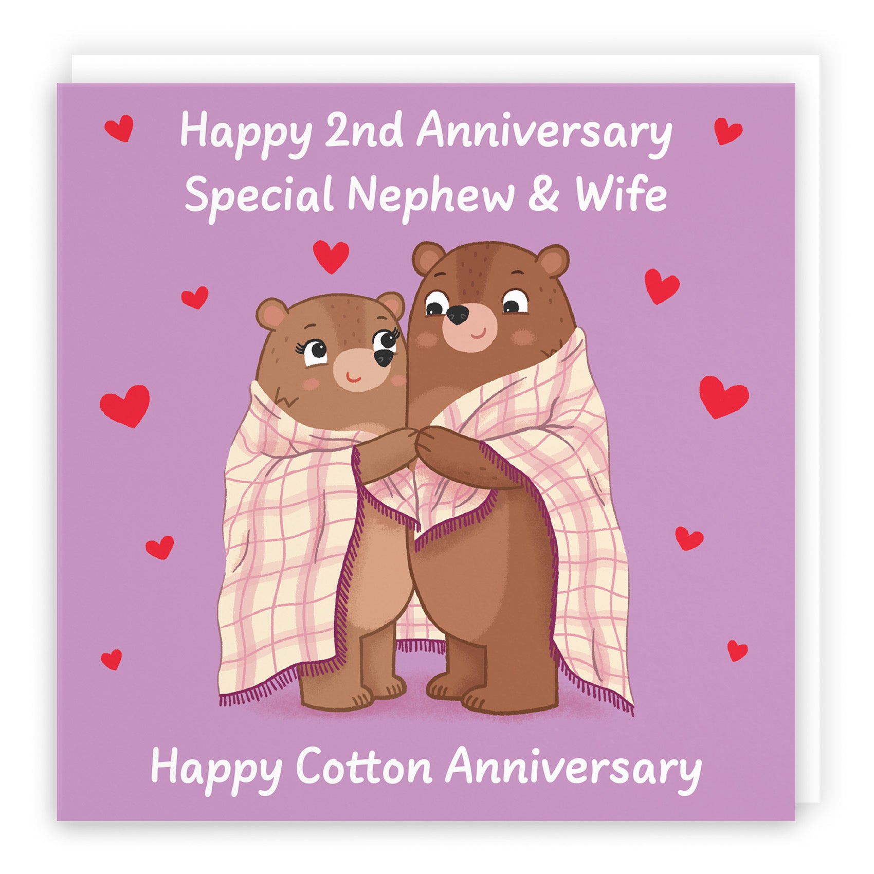 2nd Nephew And Wife Anniversary Card Love Story - Default Title (B0DHW8YSHC)