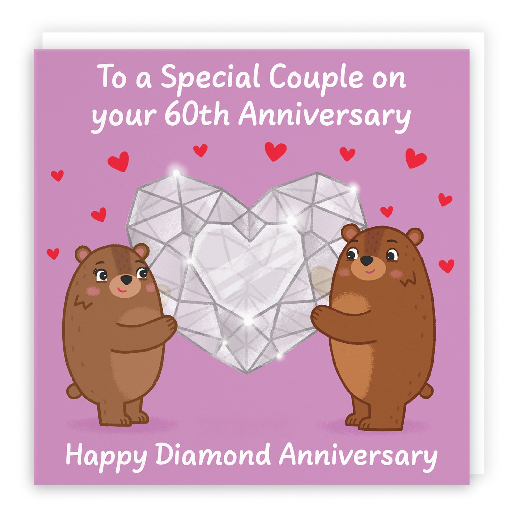 60th Couple Anniversary Card Love Story - Default Title (B0DHW8YXY7)