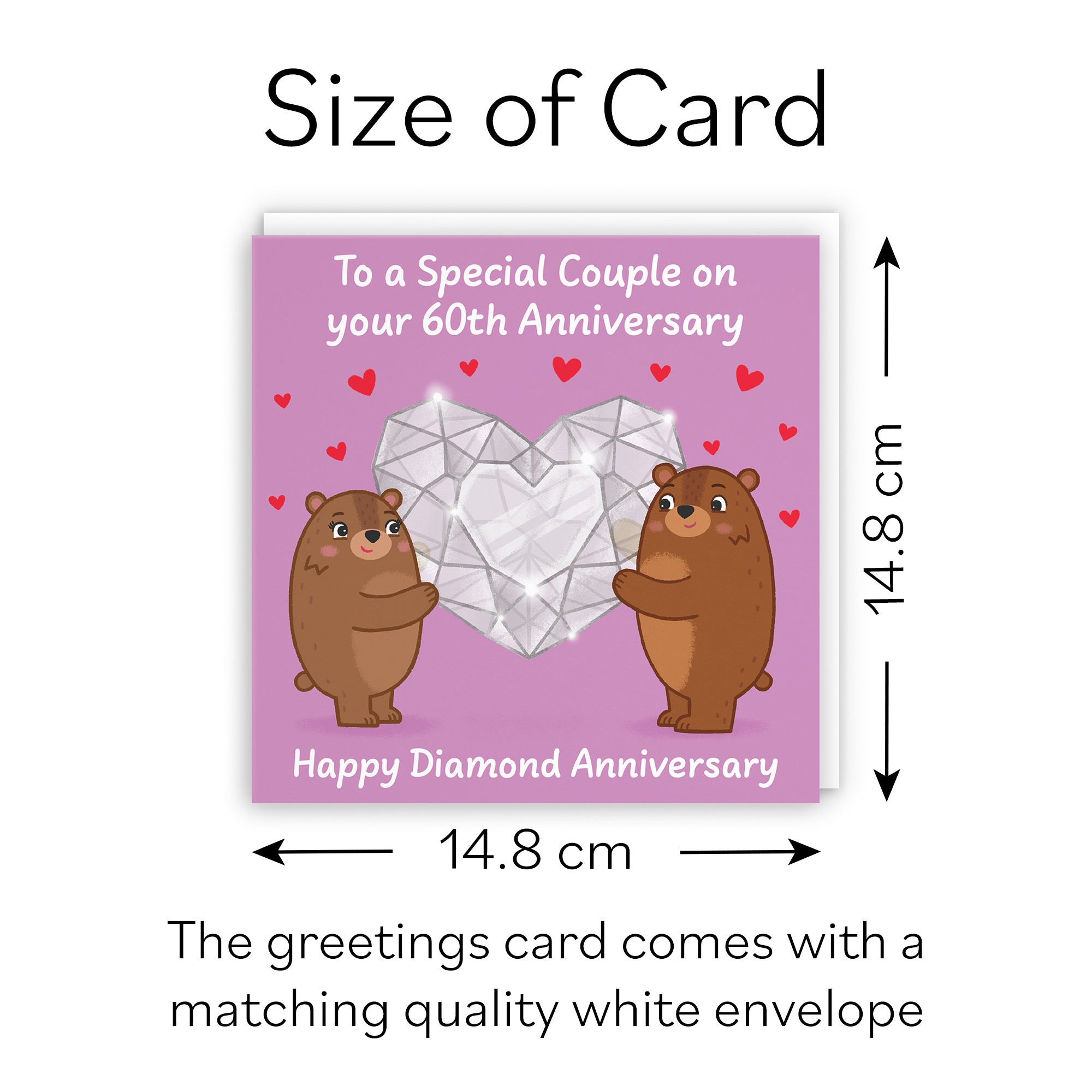 60th Couple Anniversary Card Love Story - Default Title (B0DHW8YXY7)