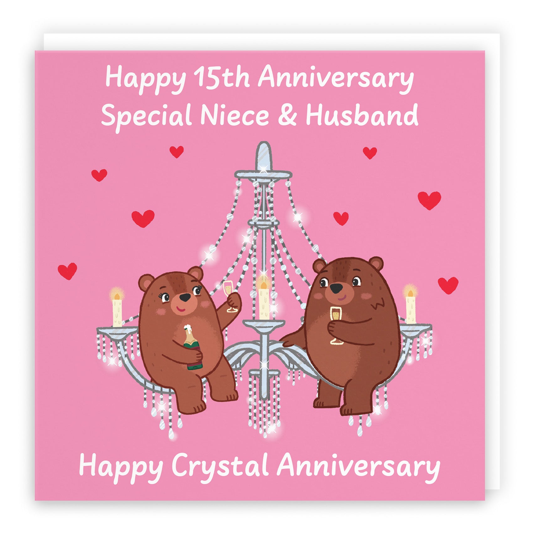 15th Niece And Husband Anniversary Card Love Story - Default Title (B0DHW8Z4GF)