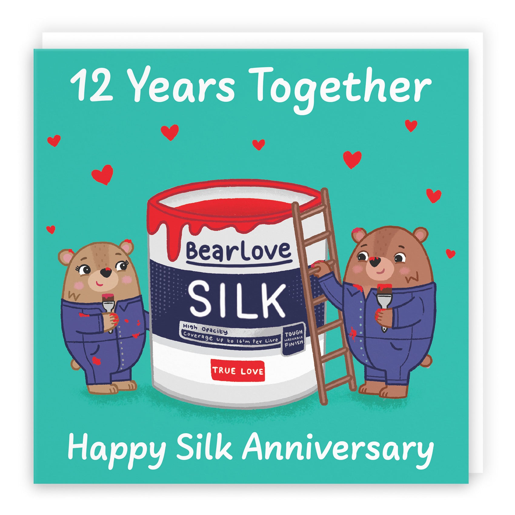 12th Anniversary Card Love Story - Default Title (B0DHW917KW)