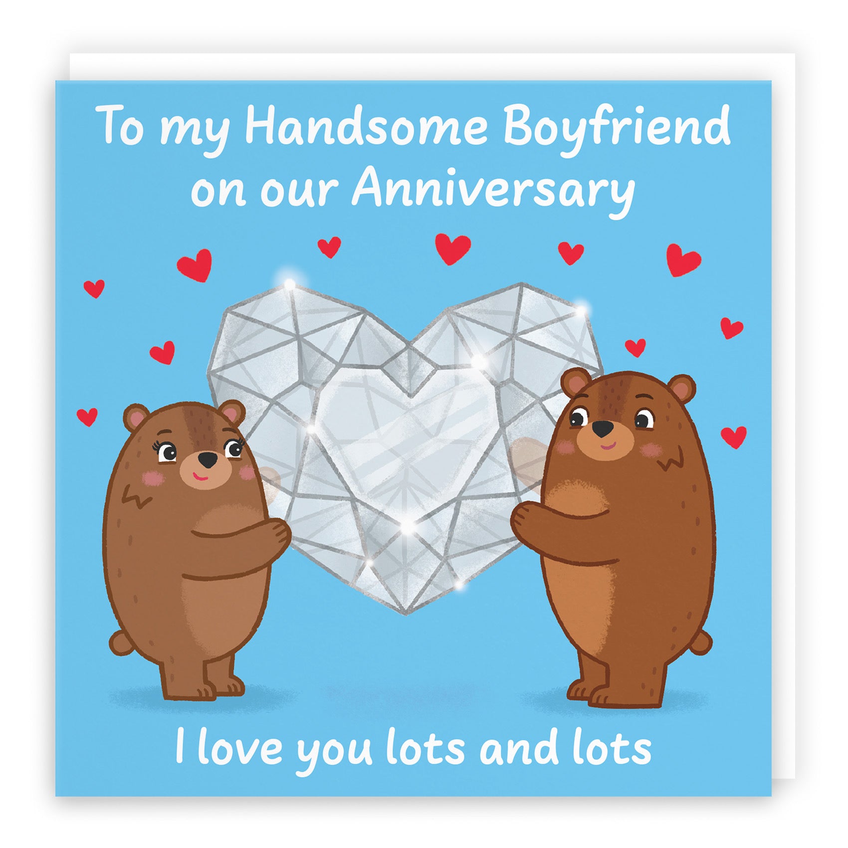 Boyfriend Anniversary Card Sparkling Love Story - Default Title (B0DHW91K4Q)