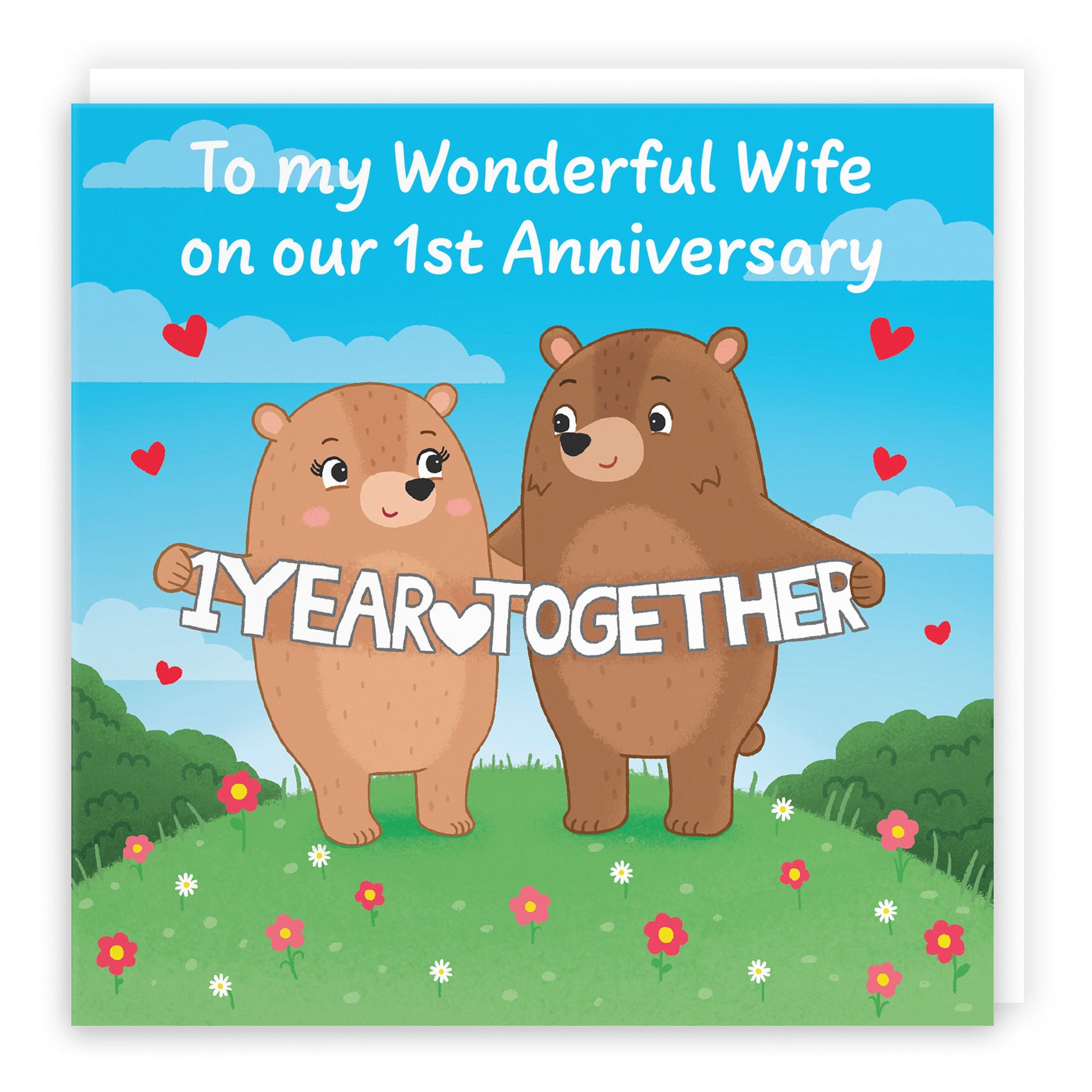 1st Wife Anniversary Card Love Story - Default Title (B0DHW91PN7)