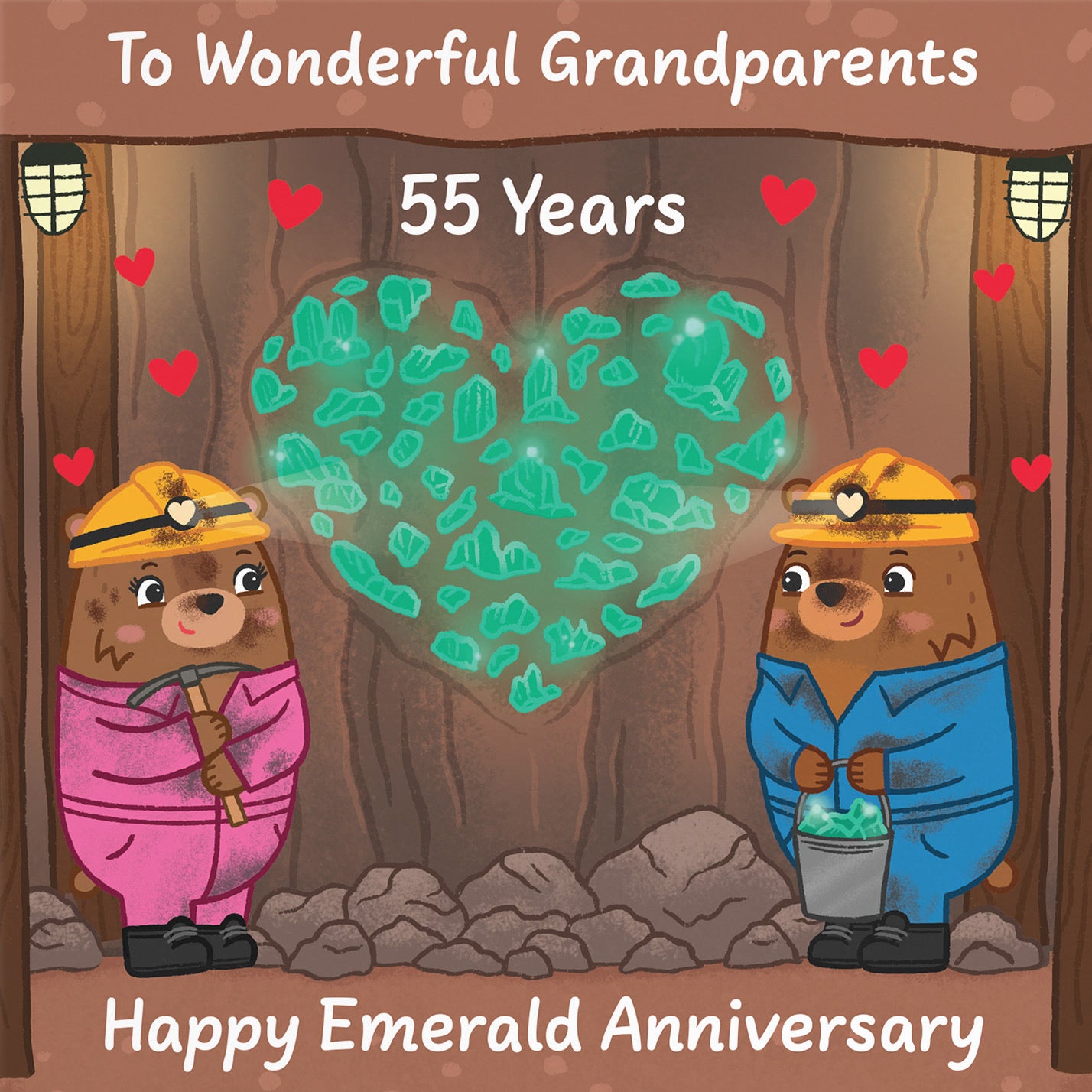 55th Grandparents Anniversary Card Love Story - Default Title (B0DHW91SDN)