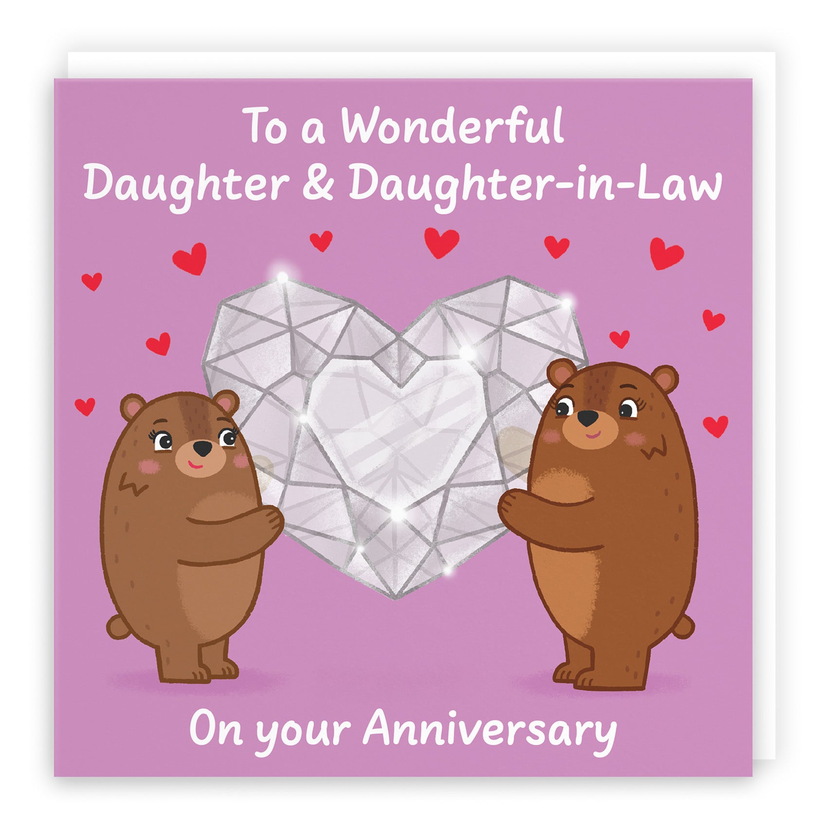 Daughter And Daughter In Law Anniversary Card Sparkling Love Story - Default Title (B0DHW9284P)