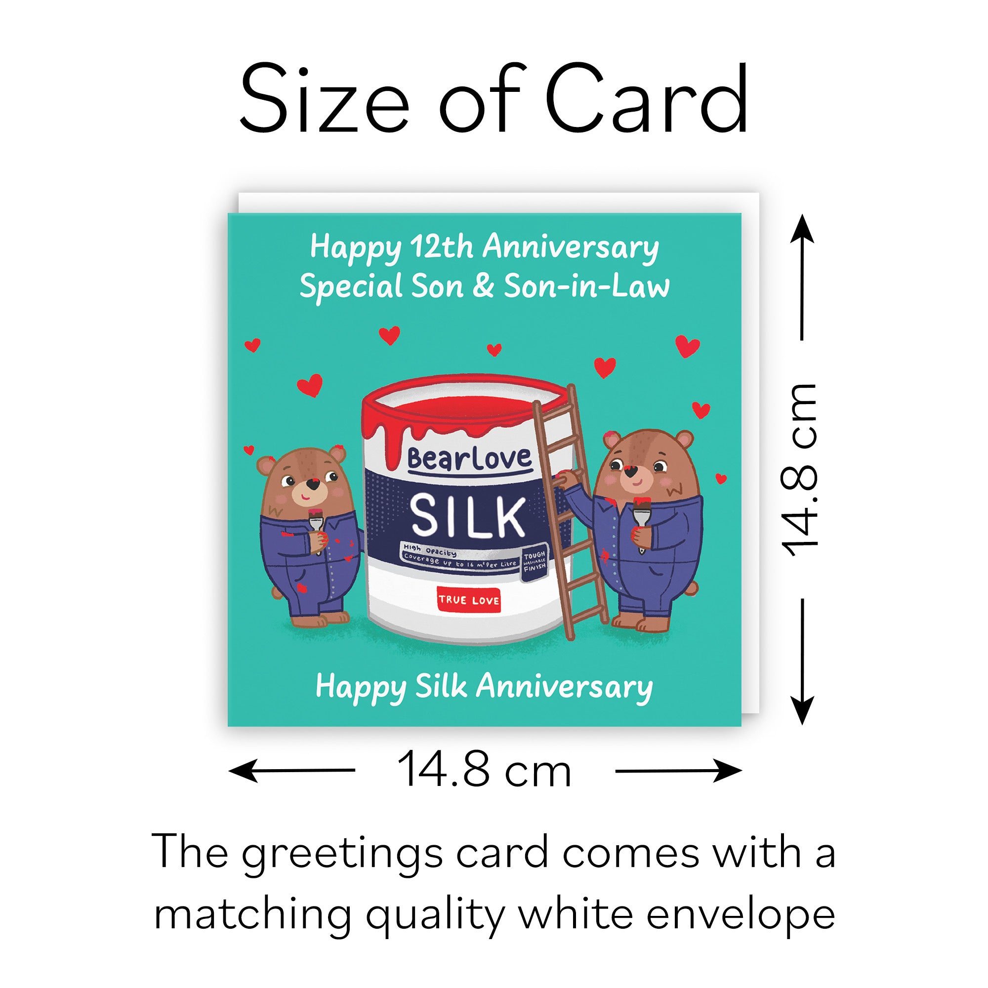 12th Son And Son In Law Anniversary Card Love Story - Default Title (B0DHW9391M)