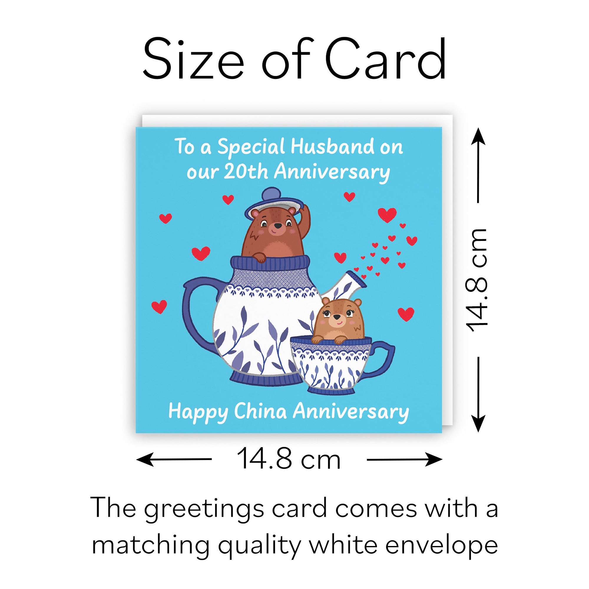 20th Husband Anniversary Card Love Story - Default Title (B0DHW93ZQG)