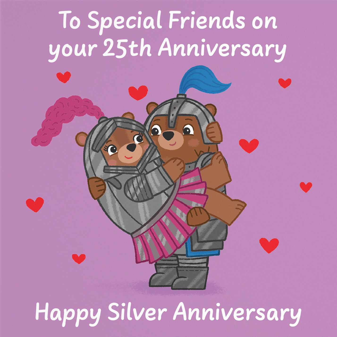 25th Special Friends Anniversary Card Love Story - Default Title (B0DHW9428D)