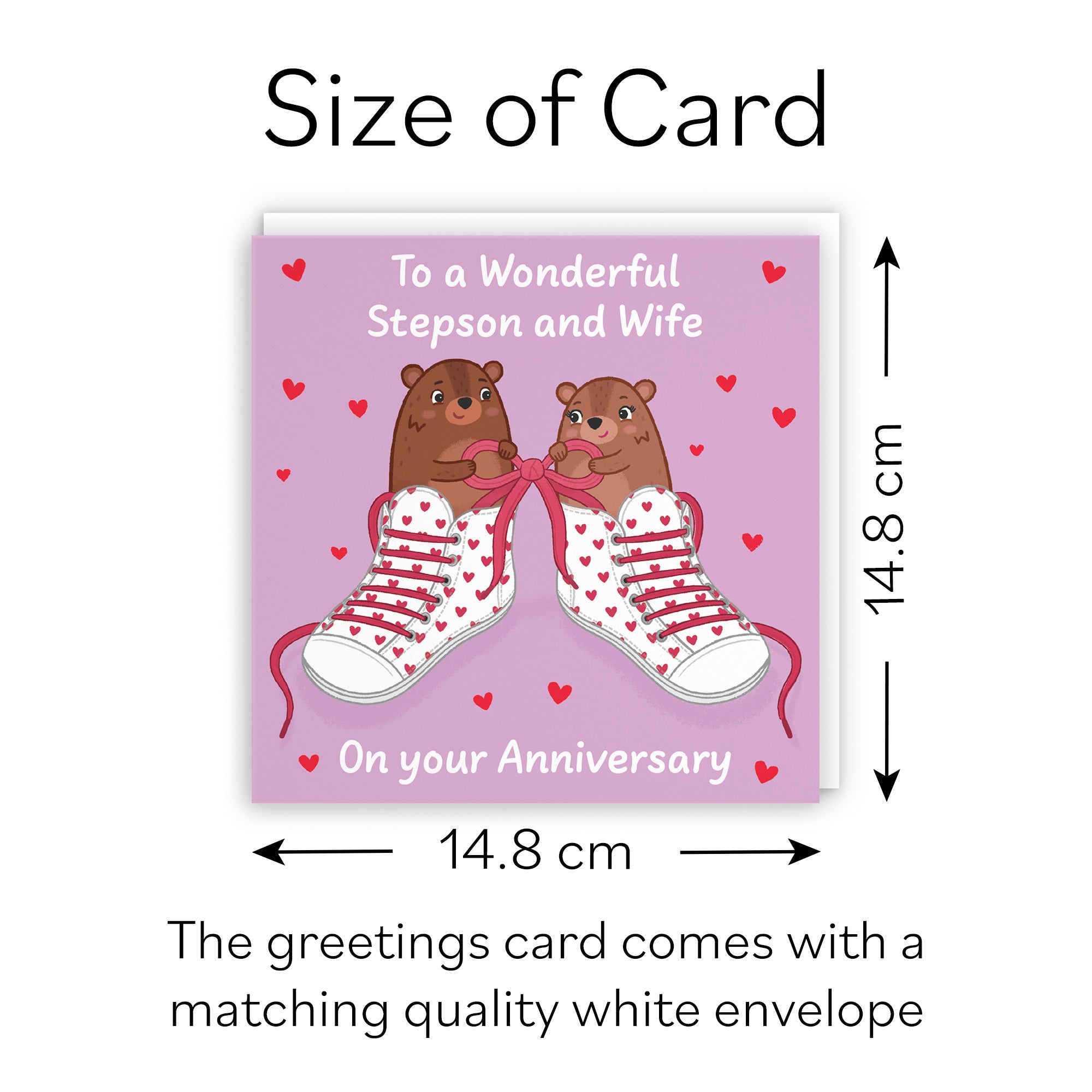 Stepson And Wife Anniversary Card Laces Love Story - Default Title (B0DHW96K1J)