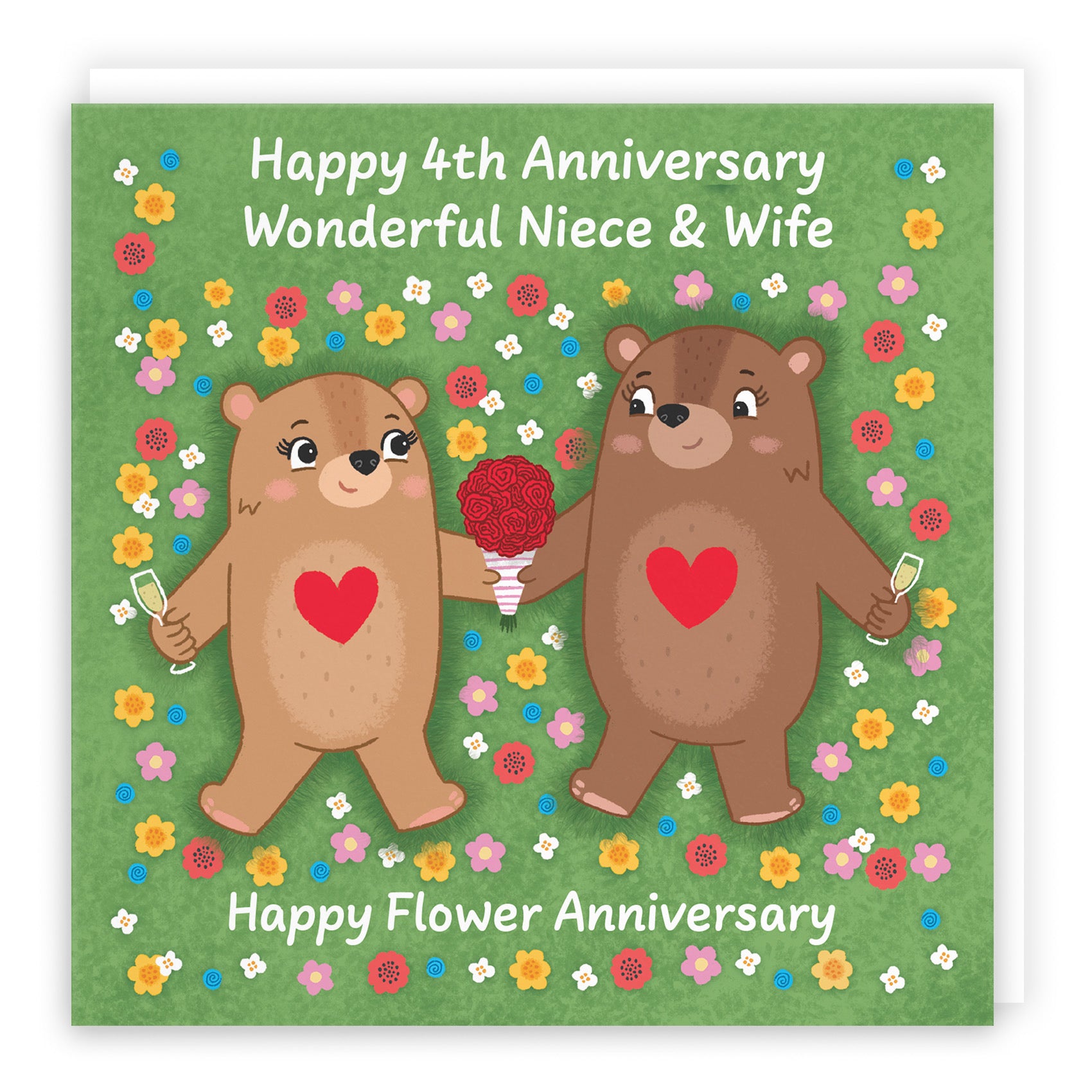 4th Niece And Wife Anniversary Card Love Story - Default Title (B0DHW9719D)