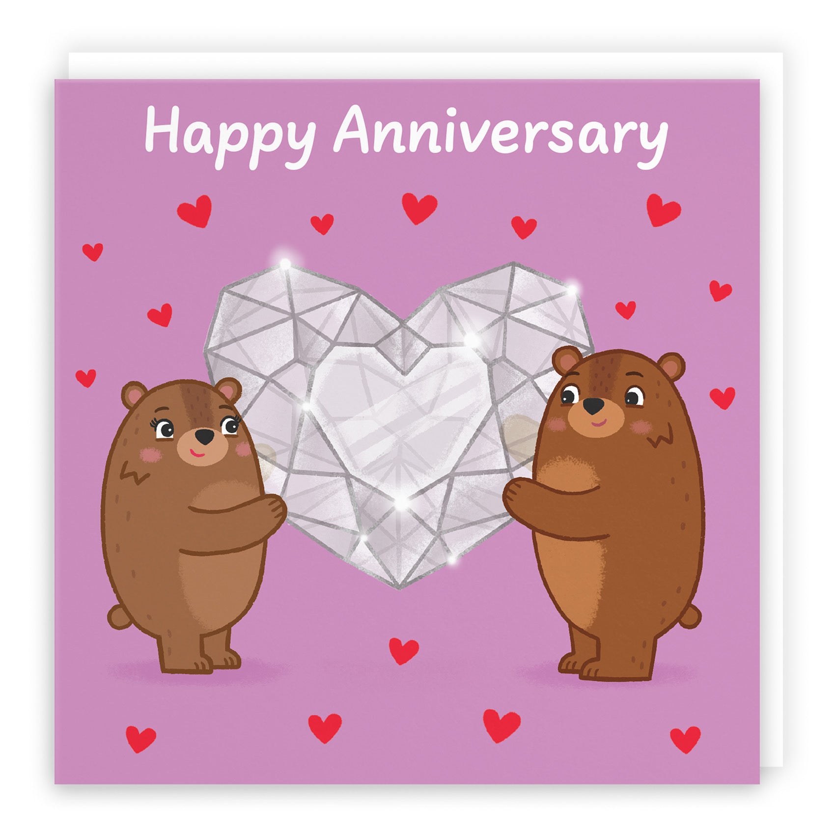 Sparkling Love Anniversary Card Love Story - Default Title (B0DHW972Y1)