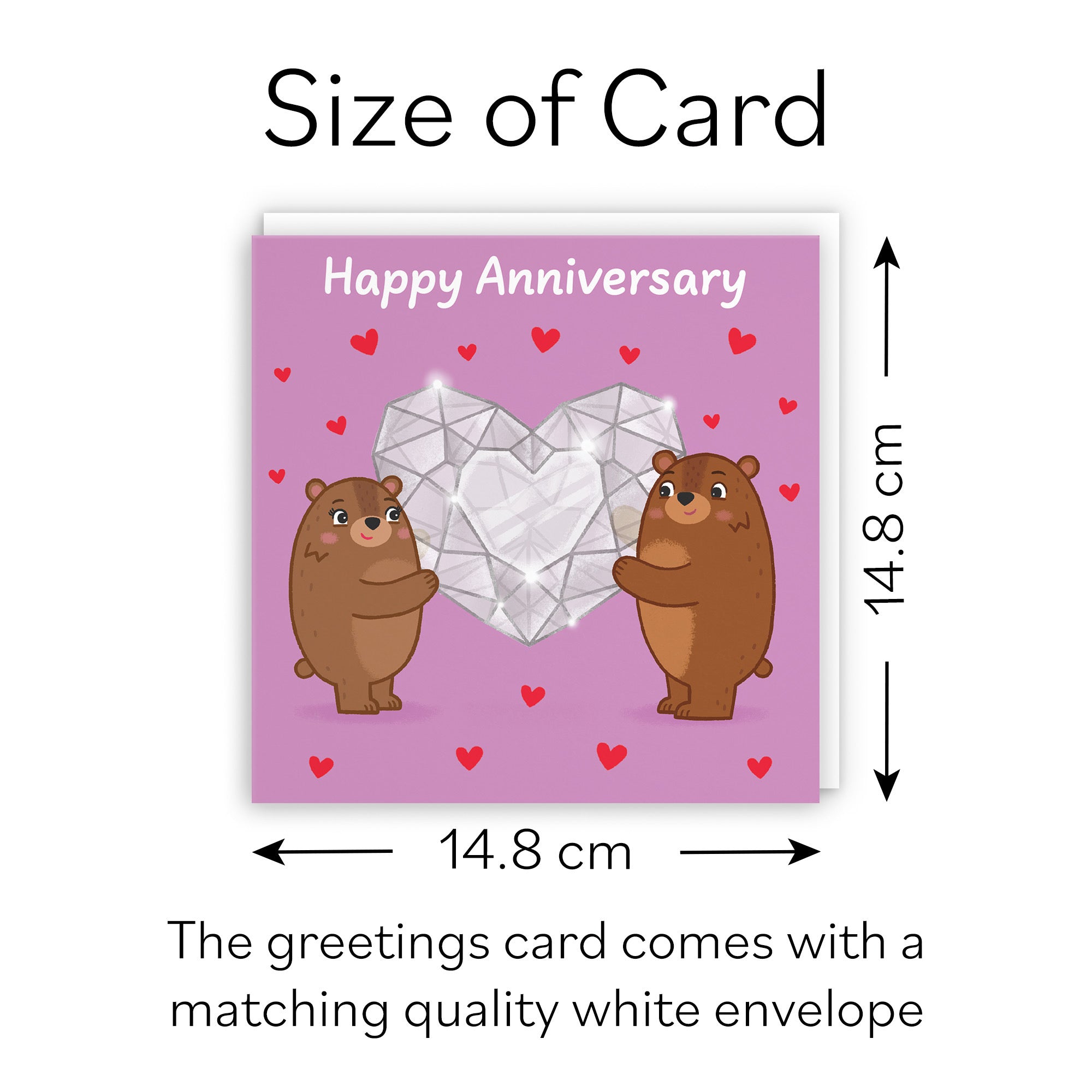 Sparkling Love Anniversary Card Love Story - Default Title (B0DHW972Y1)