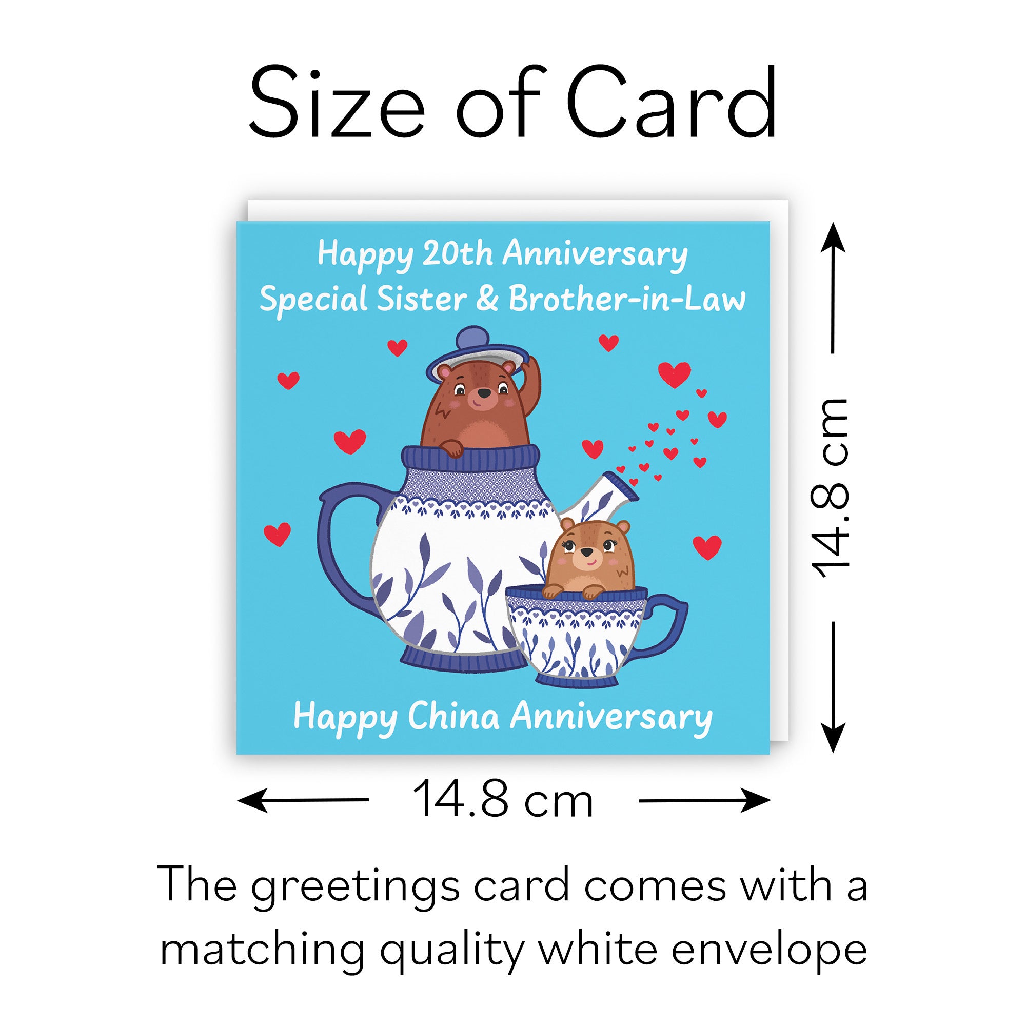 20th Sister And Brother In Law Anniversary Card Love Story - Default Title (B0DHW976Z3)