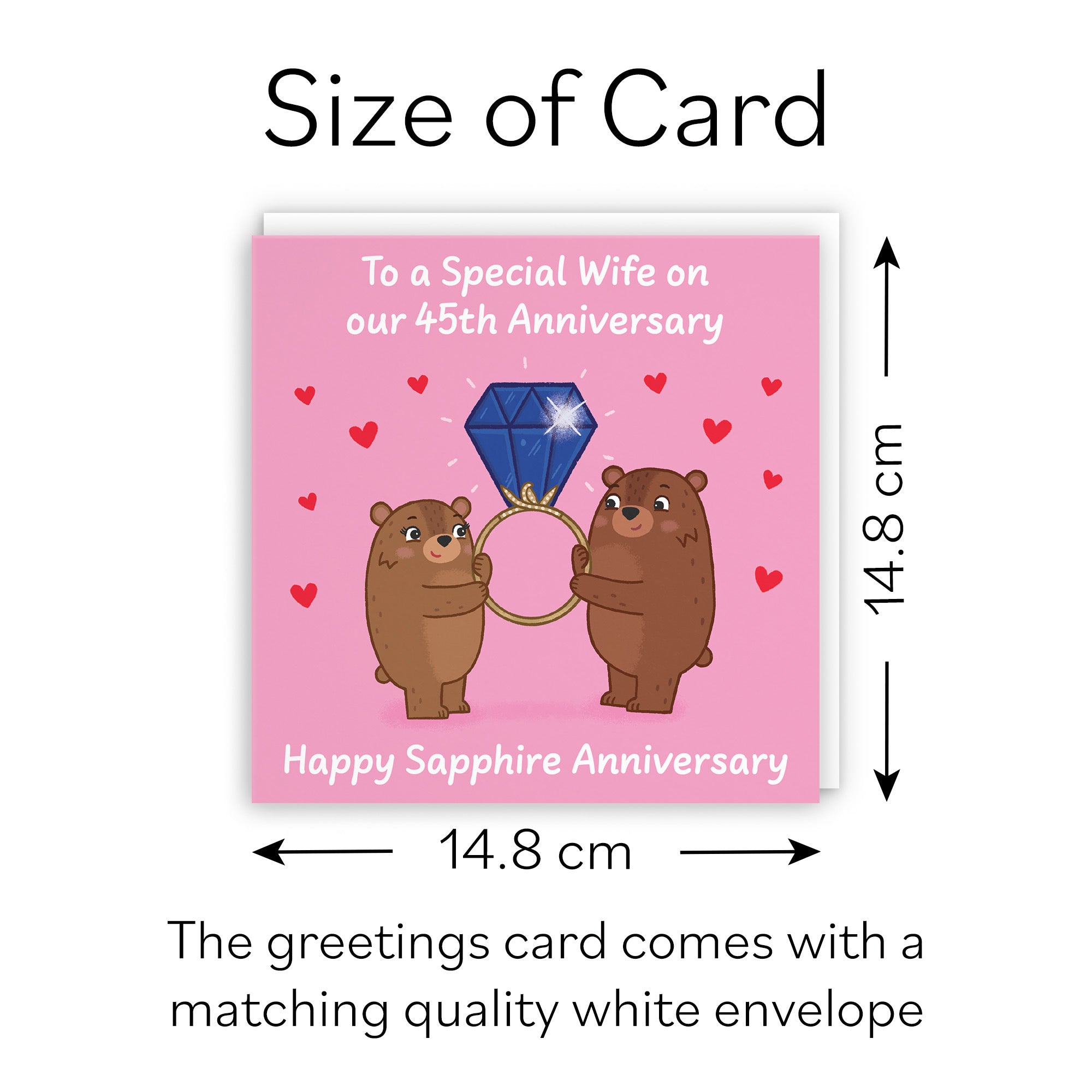 45th Wife Anniversary Card Love Story - Default Title (B0DHW976Z5)