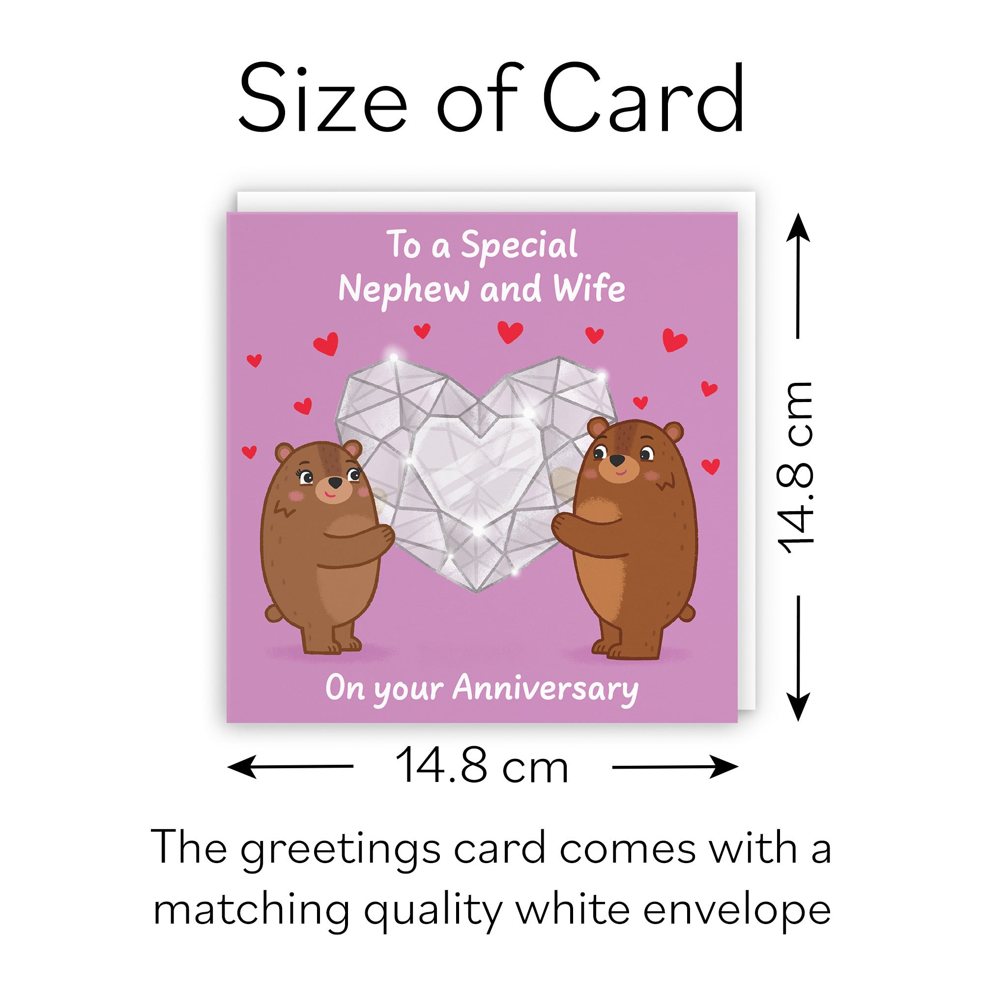 Nephew And Wife Anniversary Card Sparkling Love Story - Default Title (B0DHW977RX)