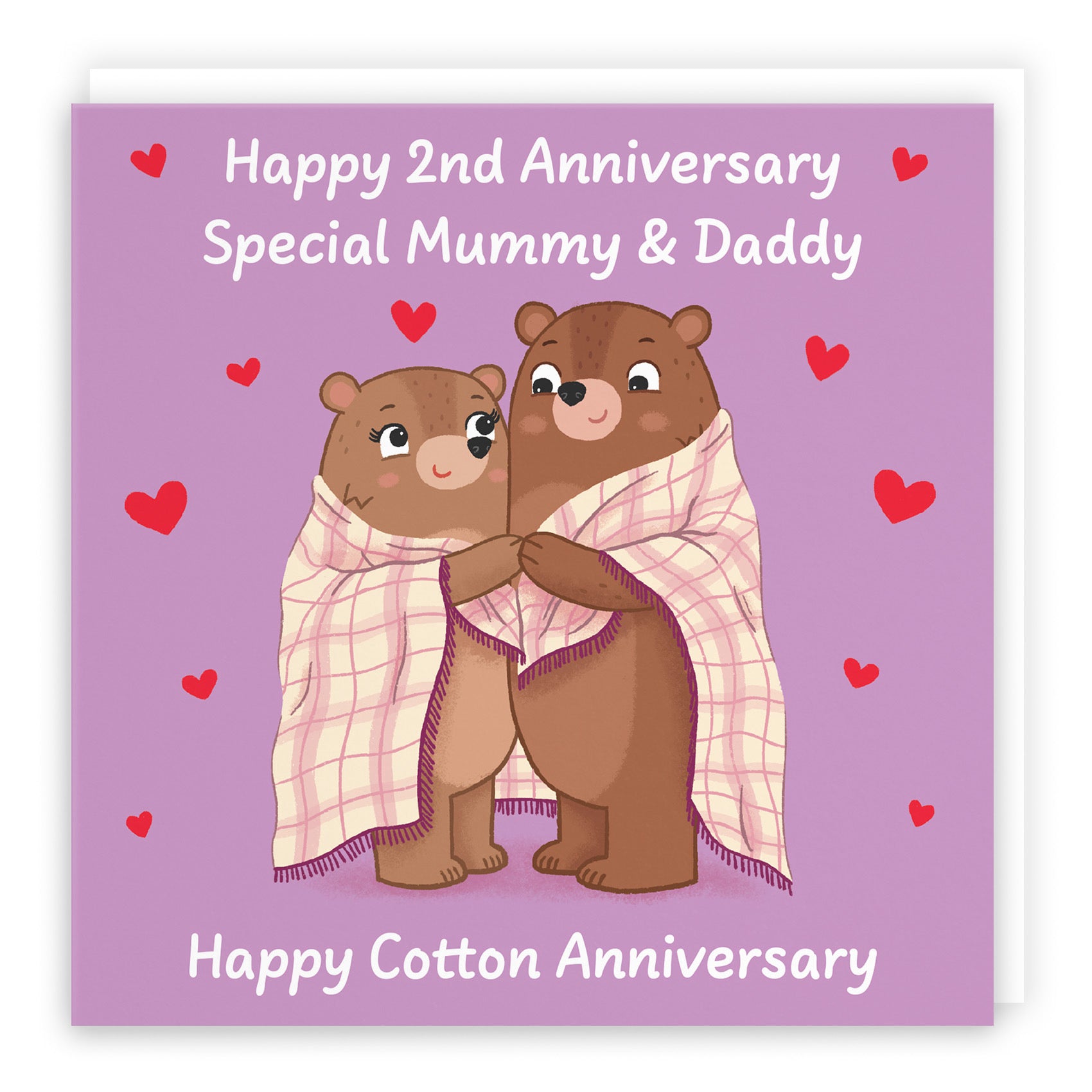 2nd Mummy And Daddy Anniversary Card Love Story - Default Title (B0DHW97F5B)