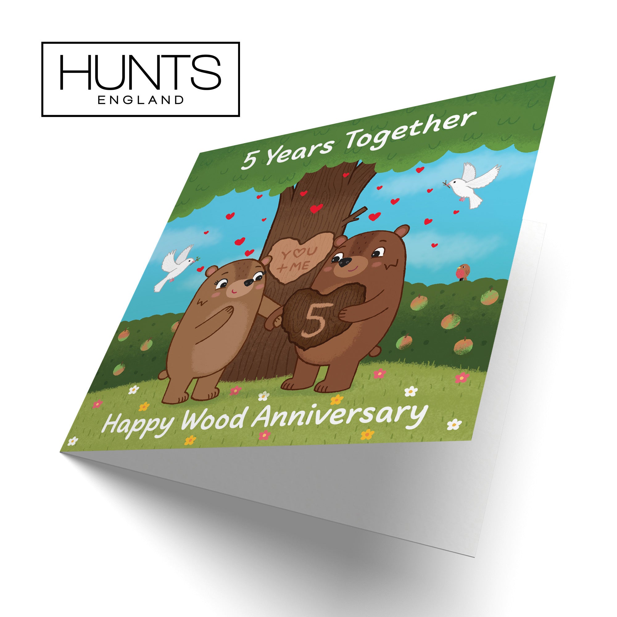 5th Anniversary Card Love Story - Default Title (B0DHW9913L)