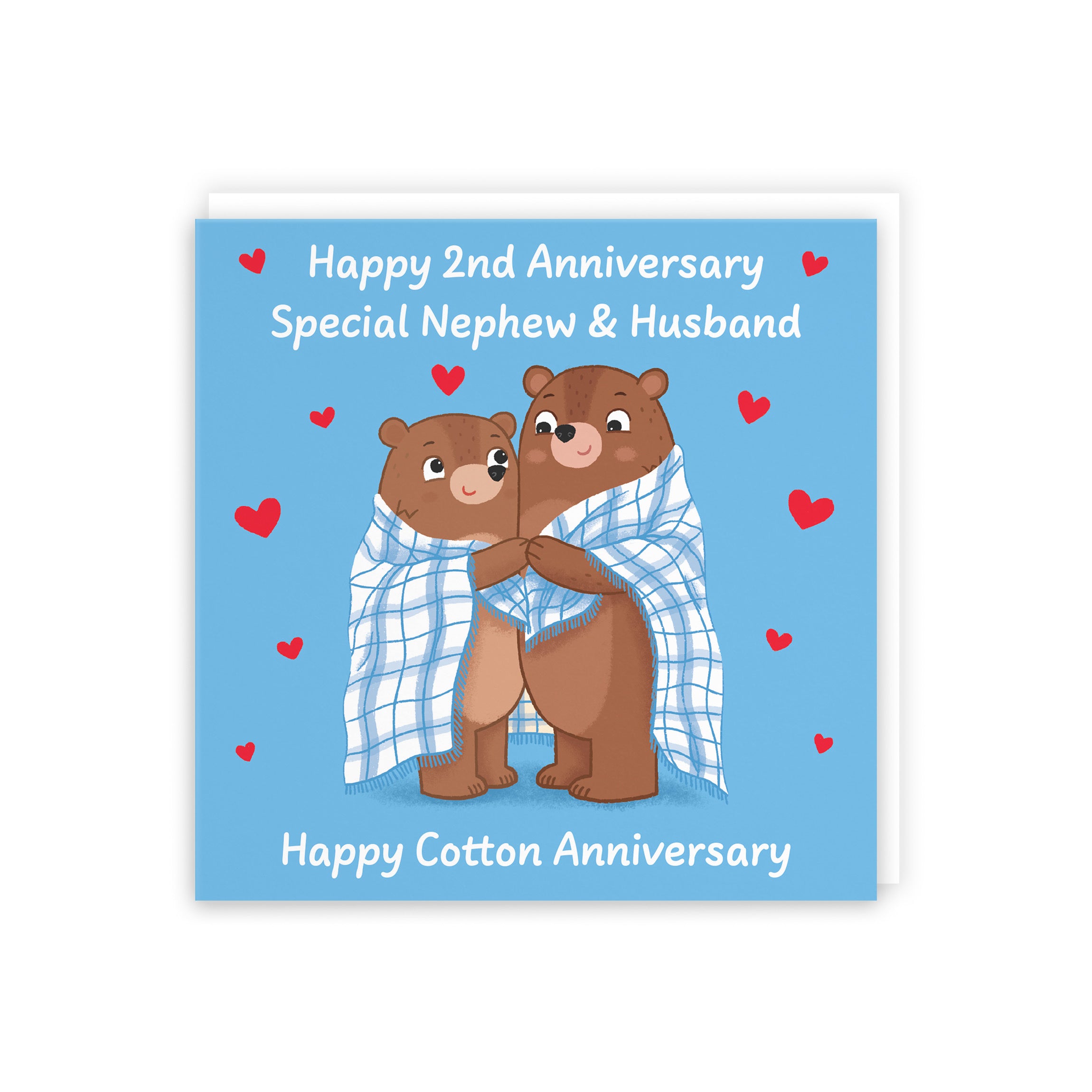 2nd Nephew And Husband Anniversary Card Love Story - Default Title (B0DHW99NLC)