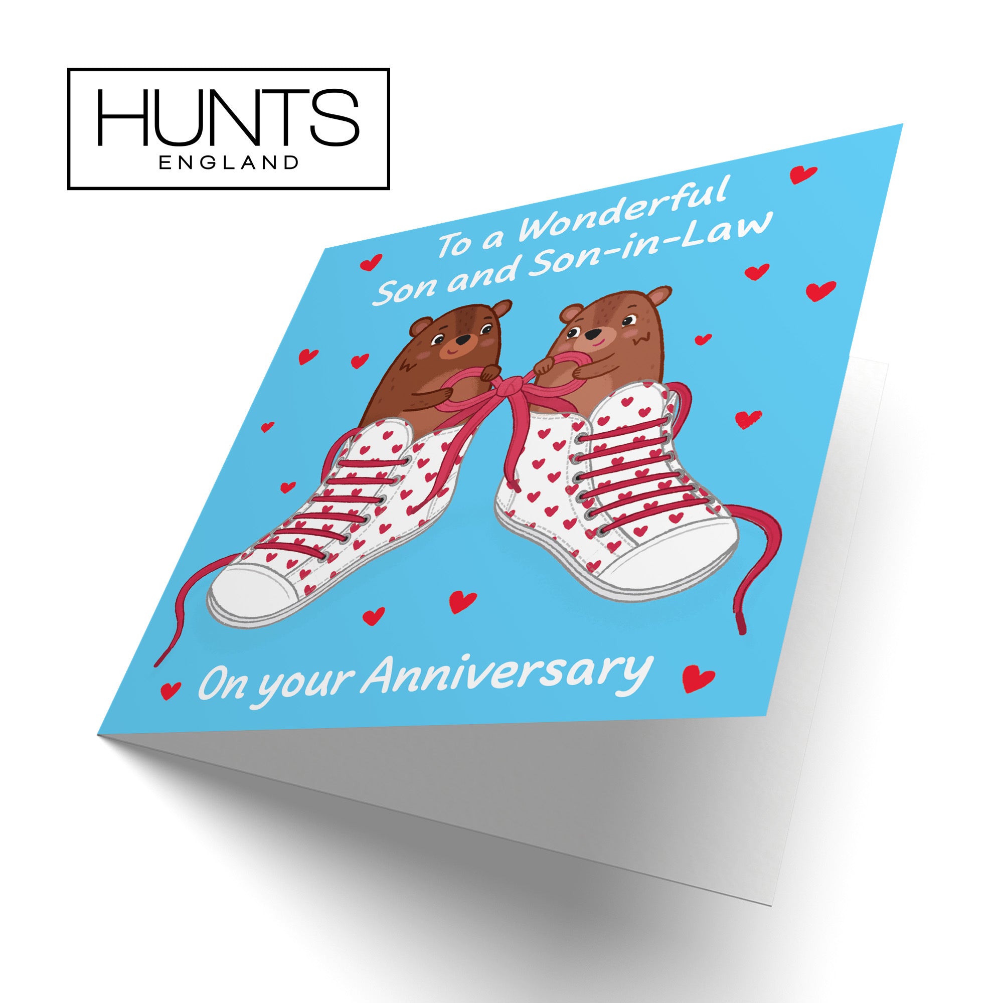 Son And Son In Law Anniversary Card Laces Love Story - Default Title (B0DHW9BDJZ)